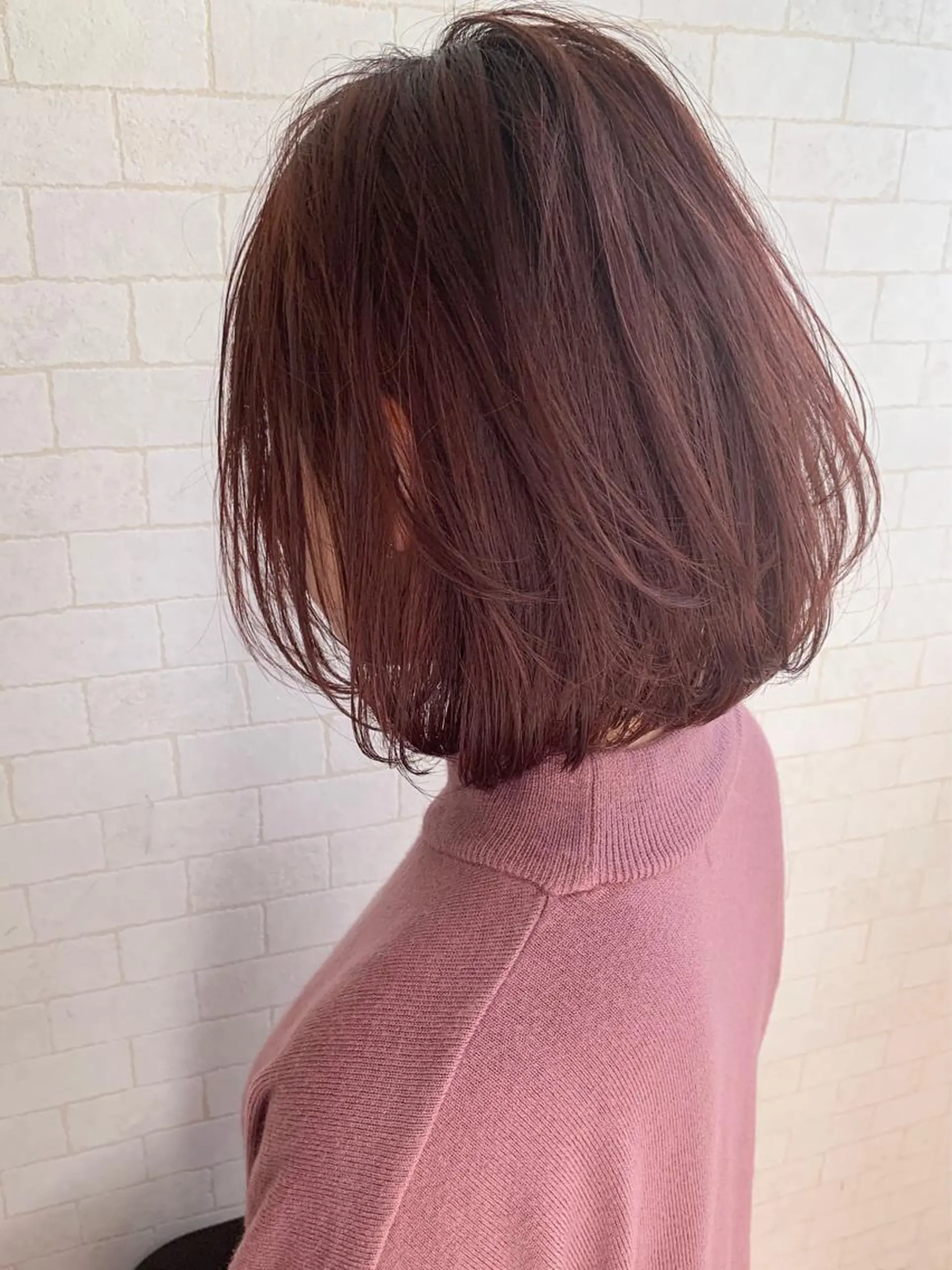 ショート カラー ピンクカラー ボブ カット ヘアカラー トリートメント ツヤ髪になりたい方へ 🩷柴田知亜希のヘアスタイル