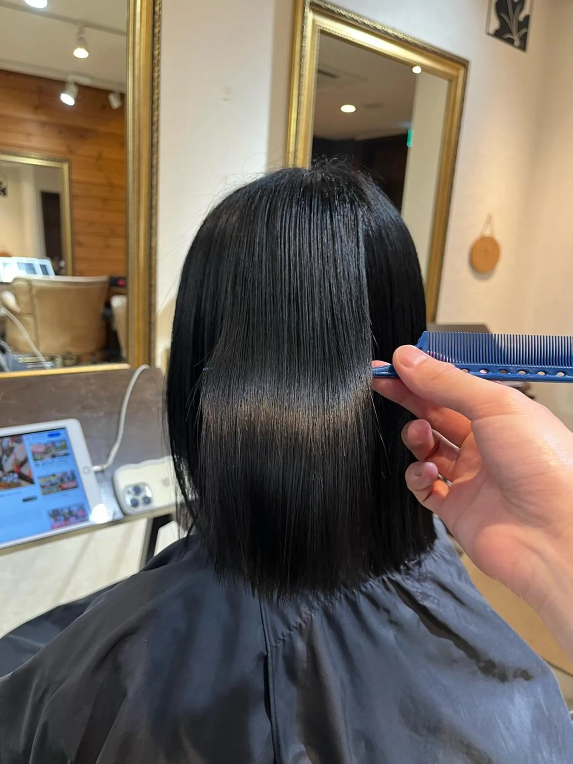 ショート カラー 黒髪 ブリーチ ブリーチなしカラー 縮毛矯正 ヘアカラー VOYAGE所属・中園 康のヘアスタイル