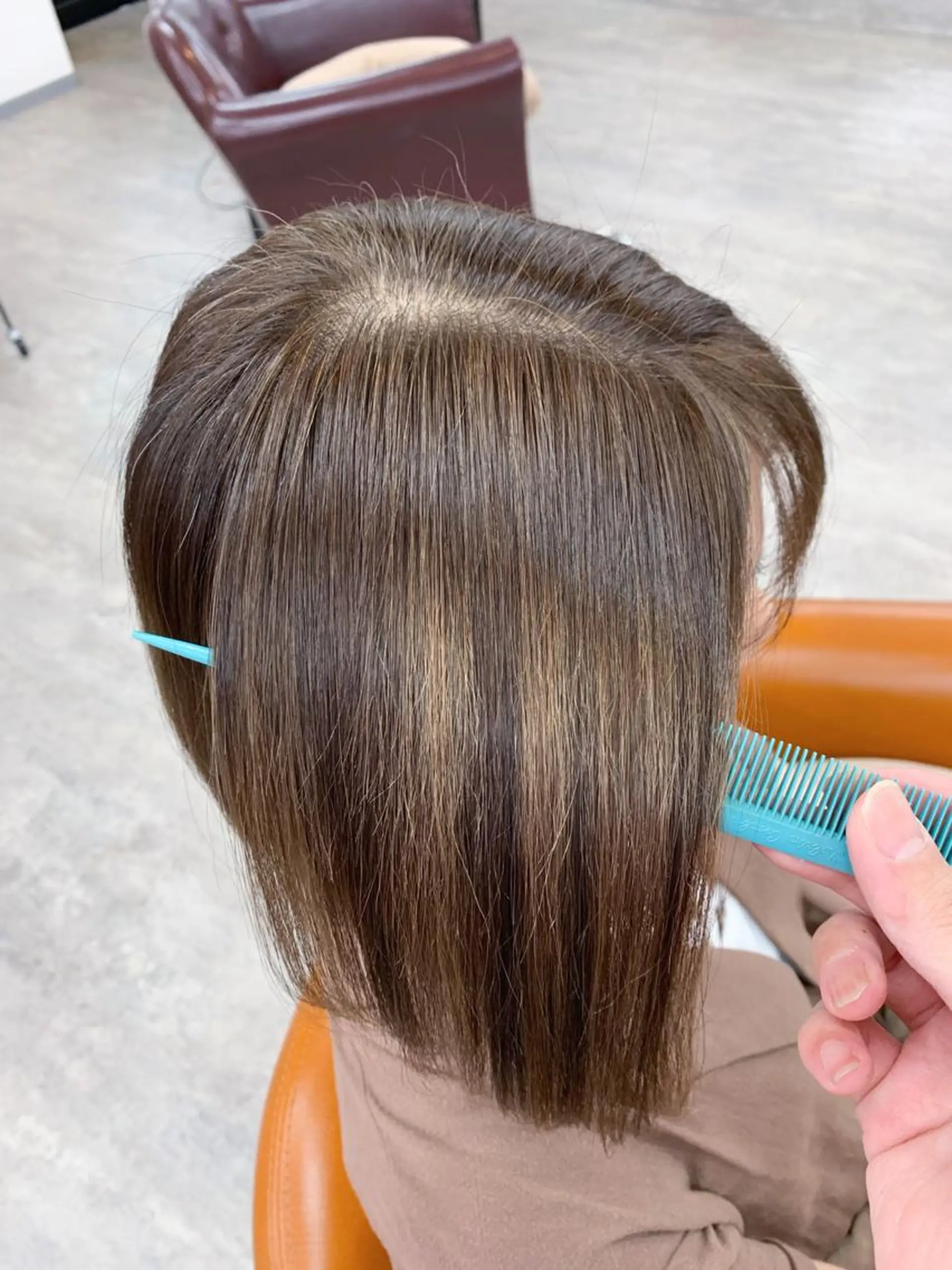 ミディアム カット 縮毛矯正 トリートメント 🥇近藤 恭輔🥇 Recharme新保のヘアスタイル