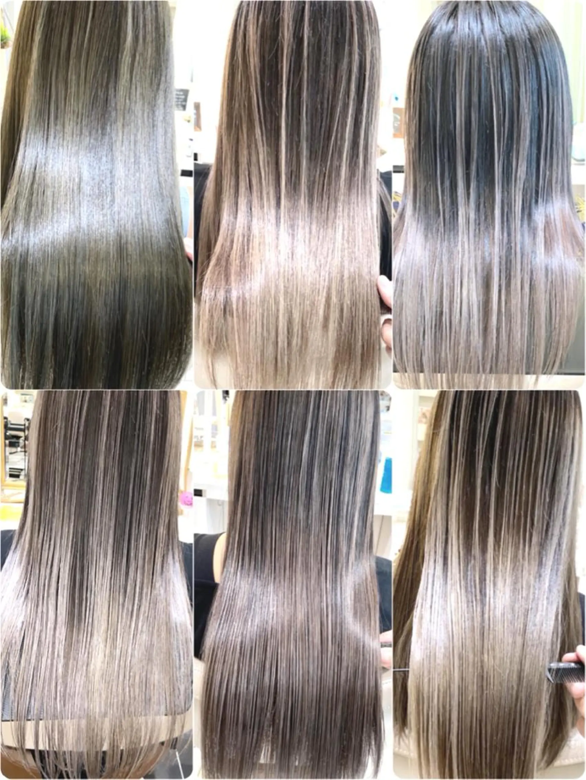 ロング カラー バレイヤージュ 髪質改善 レイヤーカット カット ヘアカラー トリートメント 山崎俊輔/髪質改善 /バレイヤージュのヘアスタイル