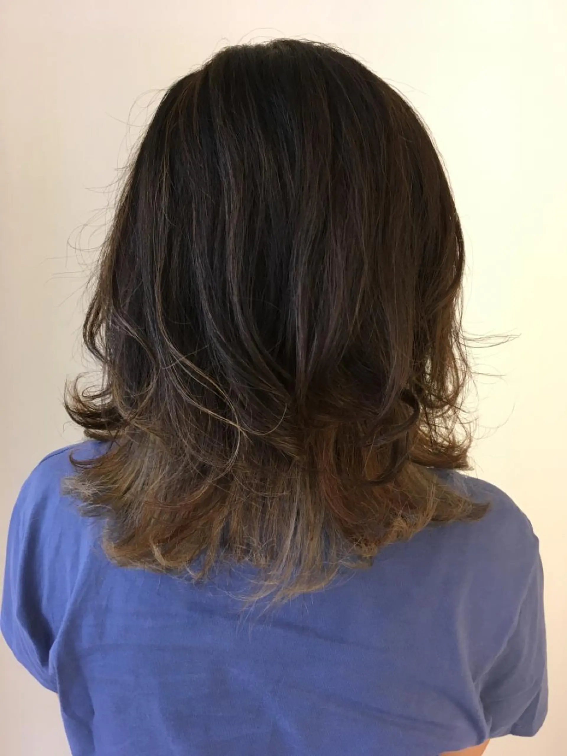 ミディアム カラー アッシュ ハイライトカラー ハイライト 森島 雅之のヘアスタイル