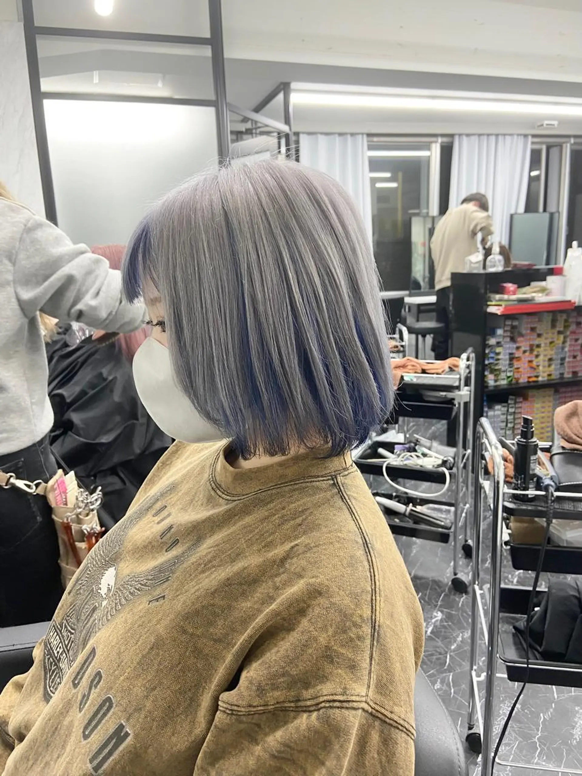 ショート カラー ハイトーンカラー ヘアカラー トリートメント ミルボンAujua認定サロン Ria  OSAKA 梅田所属・メンズ、エクステ特化 Ryuのヘアスタイル