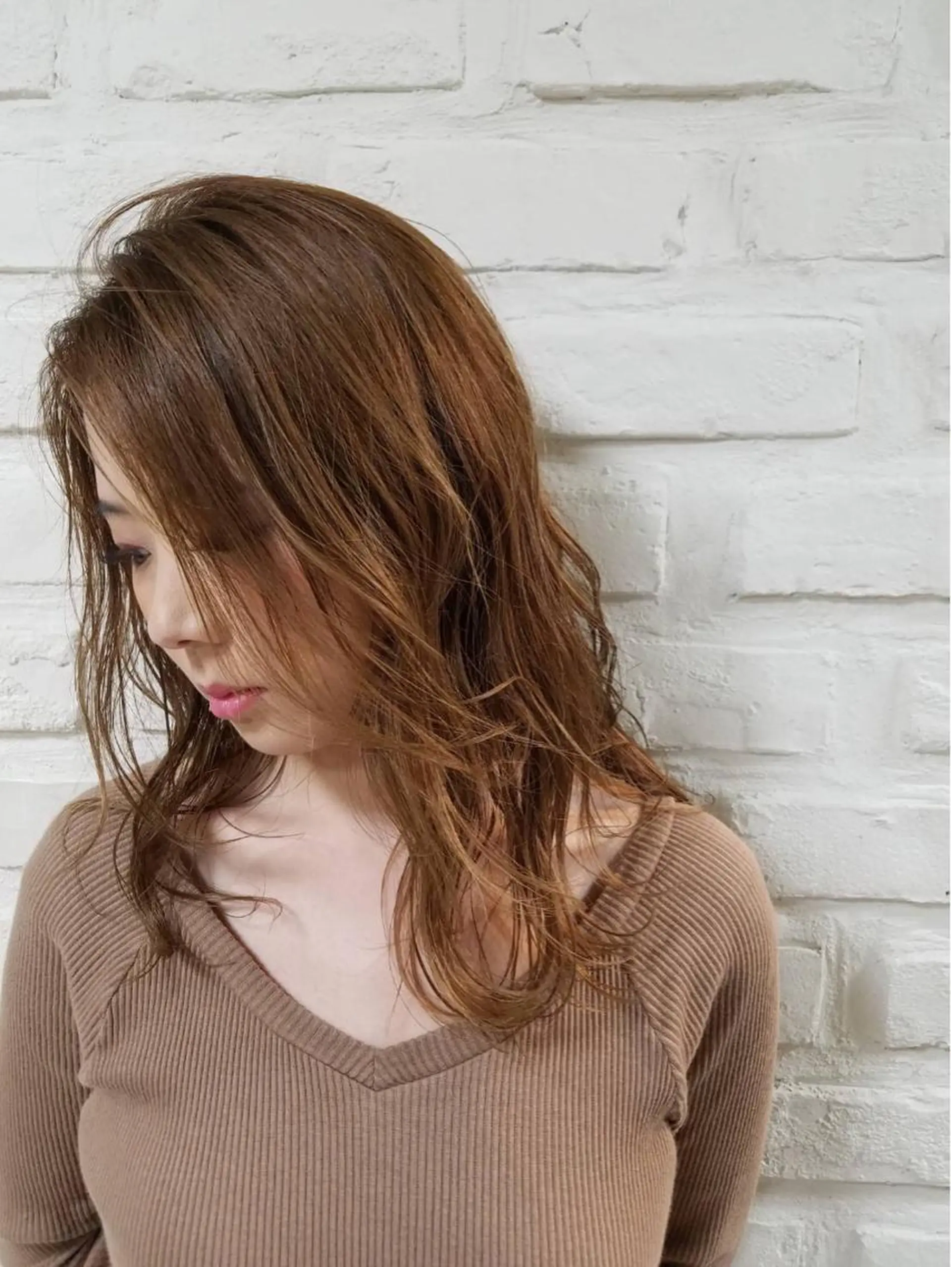 セミロング 日野・八王子縮毛矯正 ワタナベリョウマのヘアスタイル