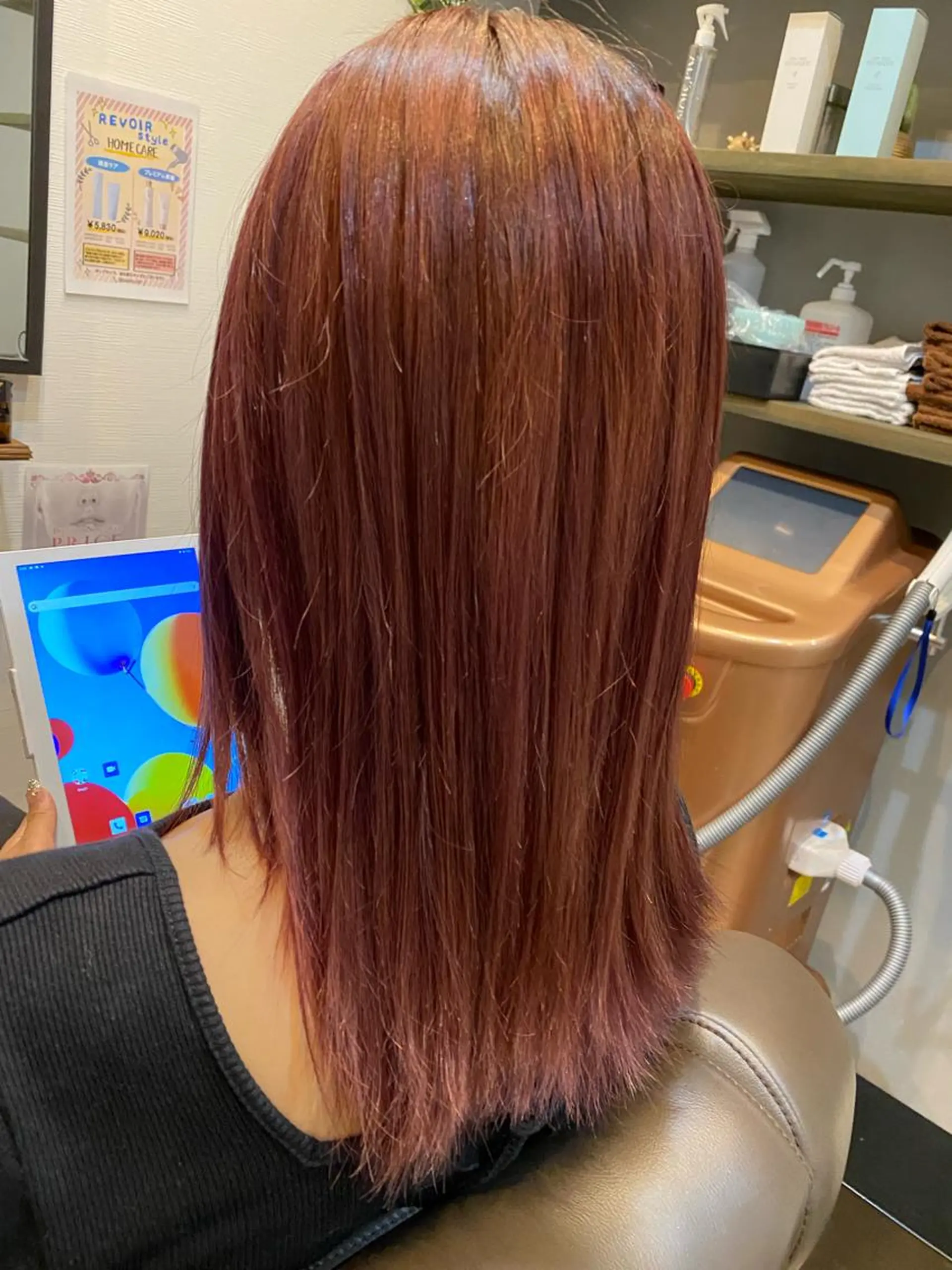 セミロング カラー バイオレットカラー RIRŪA所属・プルシールエクステ ちゃきのヘアスタイル
