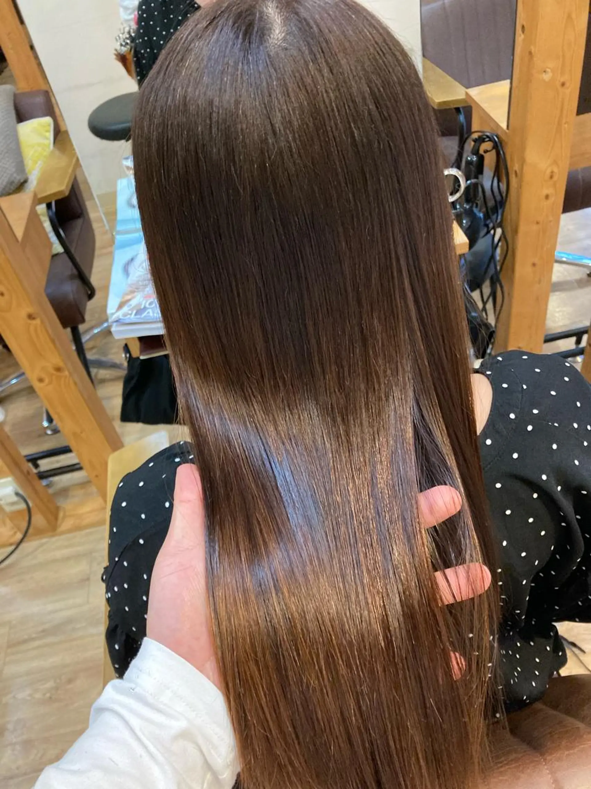 ロング カット 縮毛矯正 京増 信吾のヘアスタイル