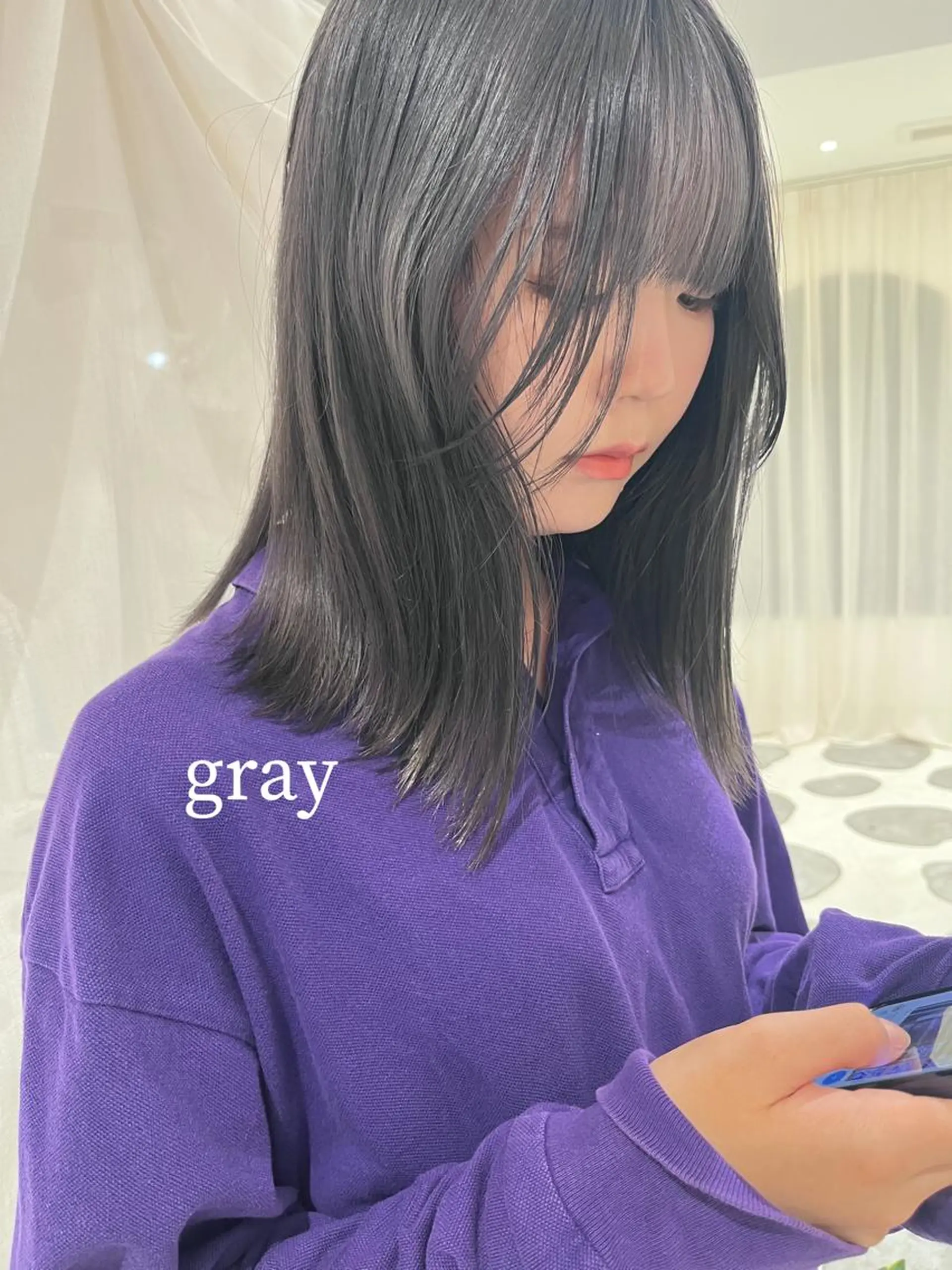 ミディアム カラー ヘアカラー 𓍲 あすか 𓍱   toiroのヘアスタイル