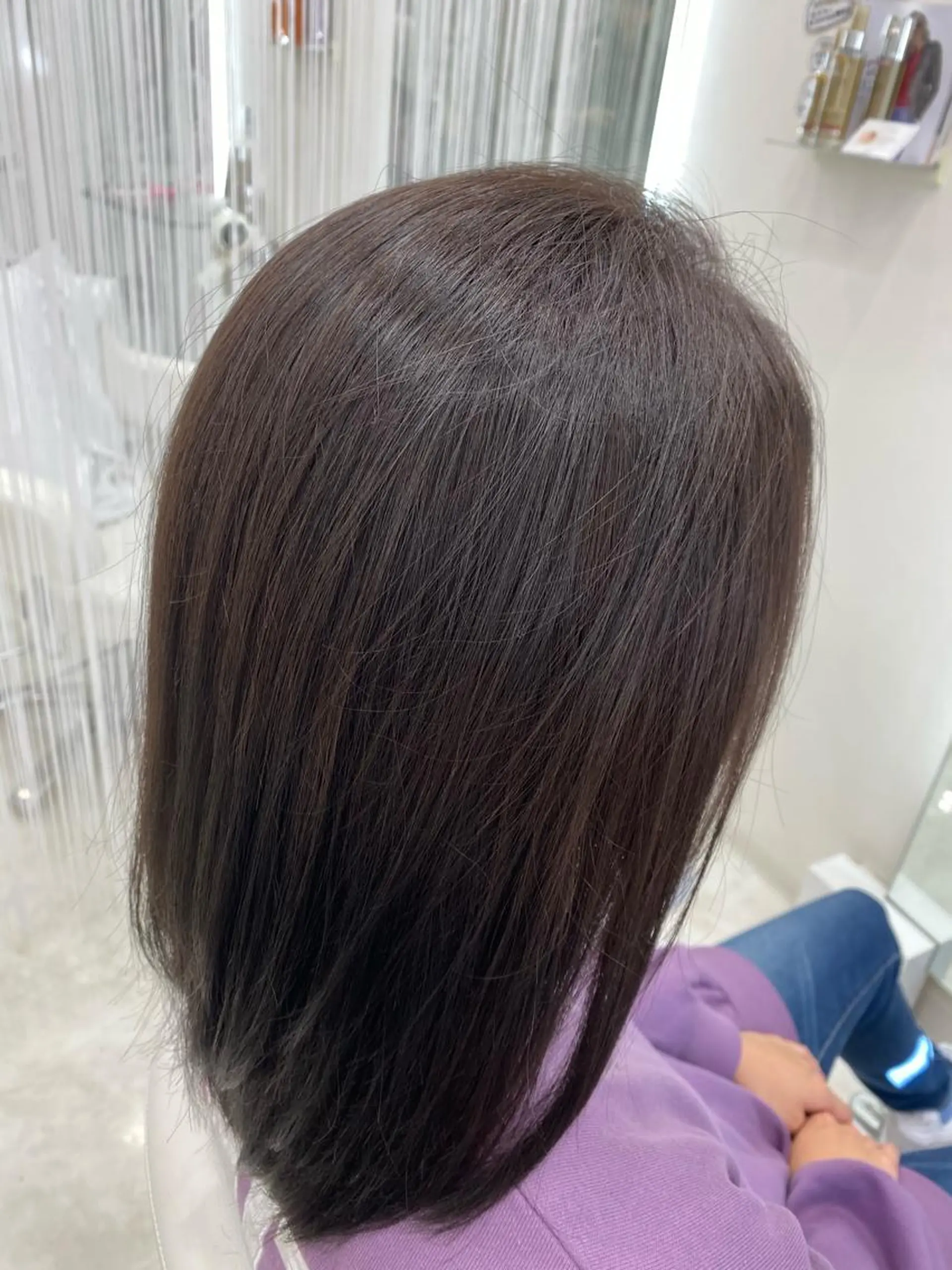 セミロング カラー アッシュ アッシュグレー アッシュグレージュ グレージュ hair Freak所属・佐藤 祥太のヘアスタイル