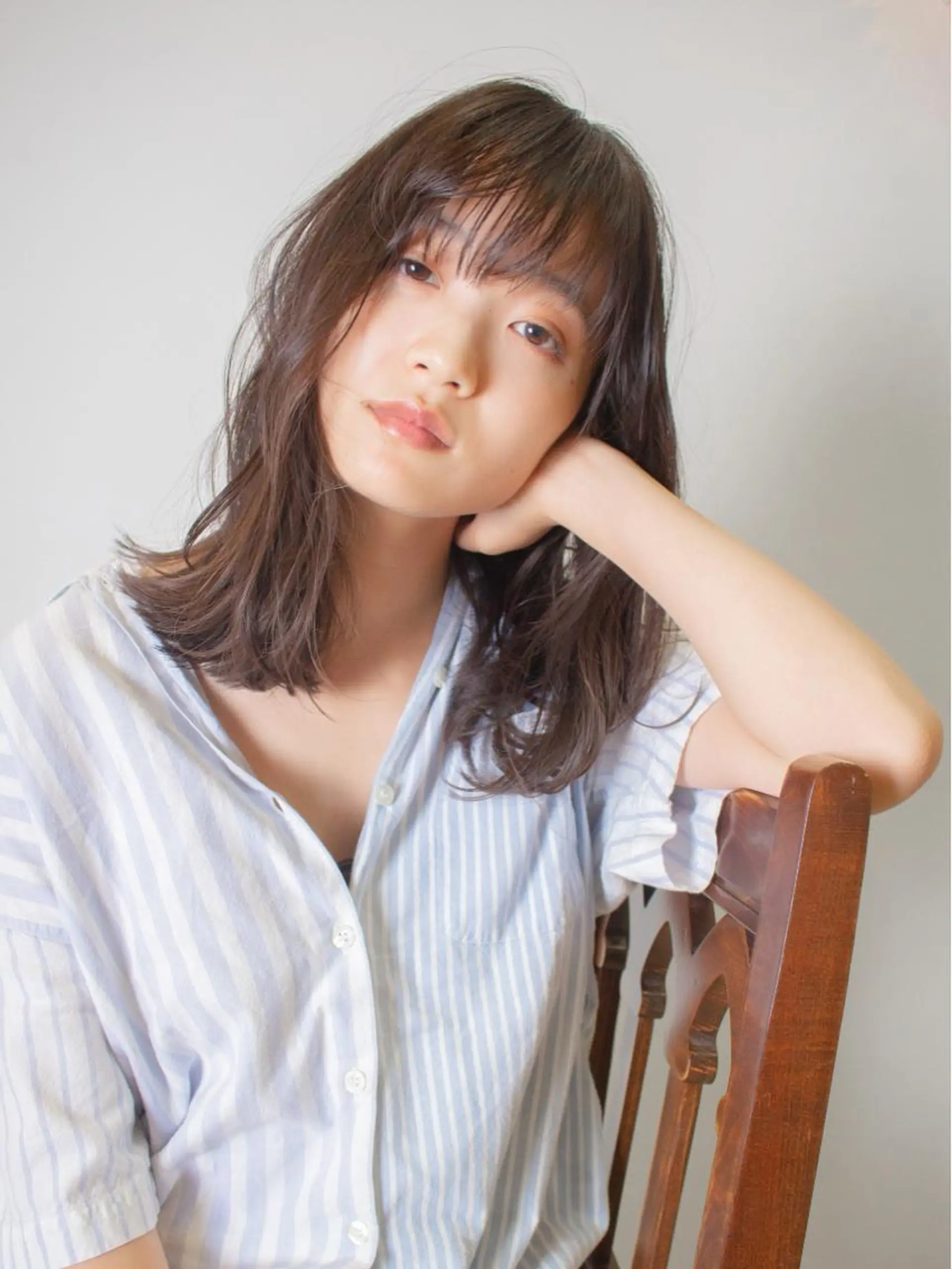 ミディアム カラー パーマ gite カワムラナオキのヘアスタイル