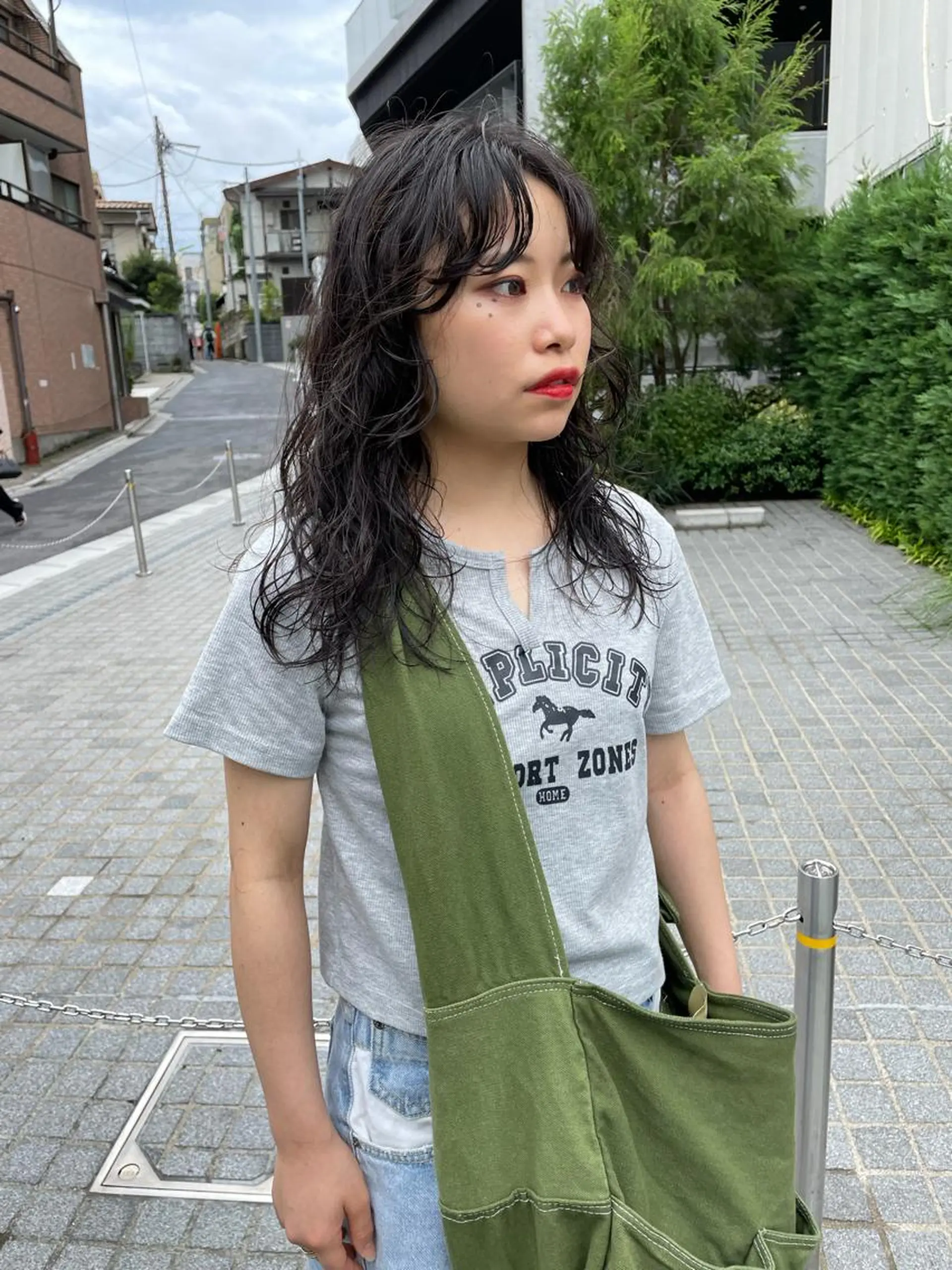 セミロング パーマ セミロングパーマ カット パーマ トリートメント パーマ/透明感カラー /ボブ/吉田一生のヘアスタイル