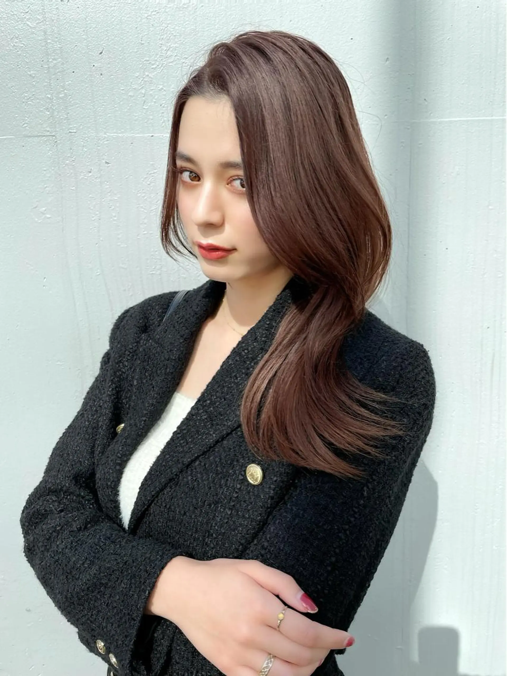 ロング カラー 韓国風ヘア カット ヘアカラー トリートメント ヘアセット 💜ハイトーン💛 マジカルかいちゃんのヘアスタイル
