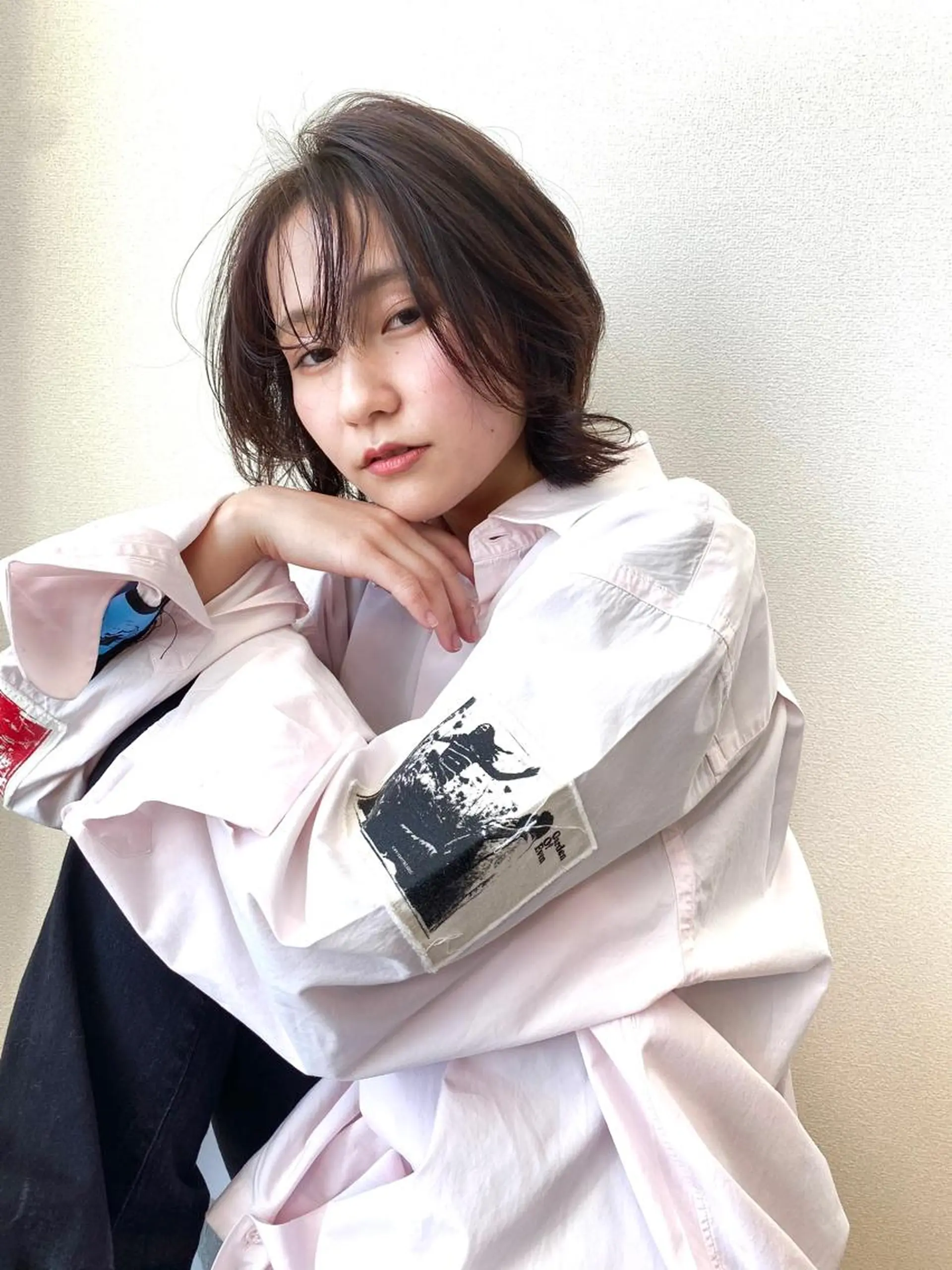 ミディアム 田川 弥空のヘアスタイル