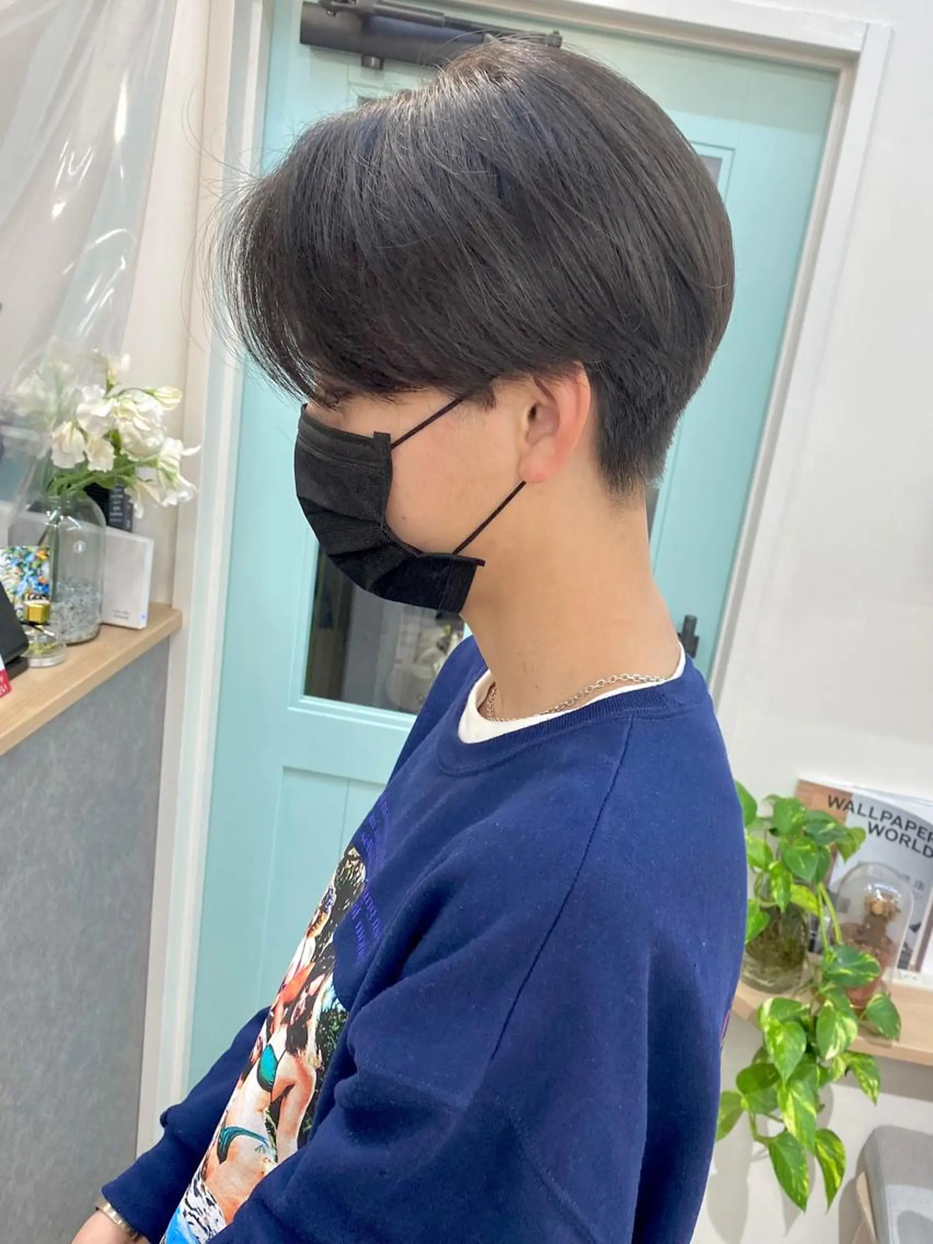 メンズ センターパート カット ヘアセット 💘カラー特化美容師 尾崎拓己のヘアスタイル