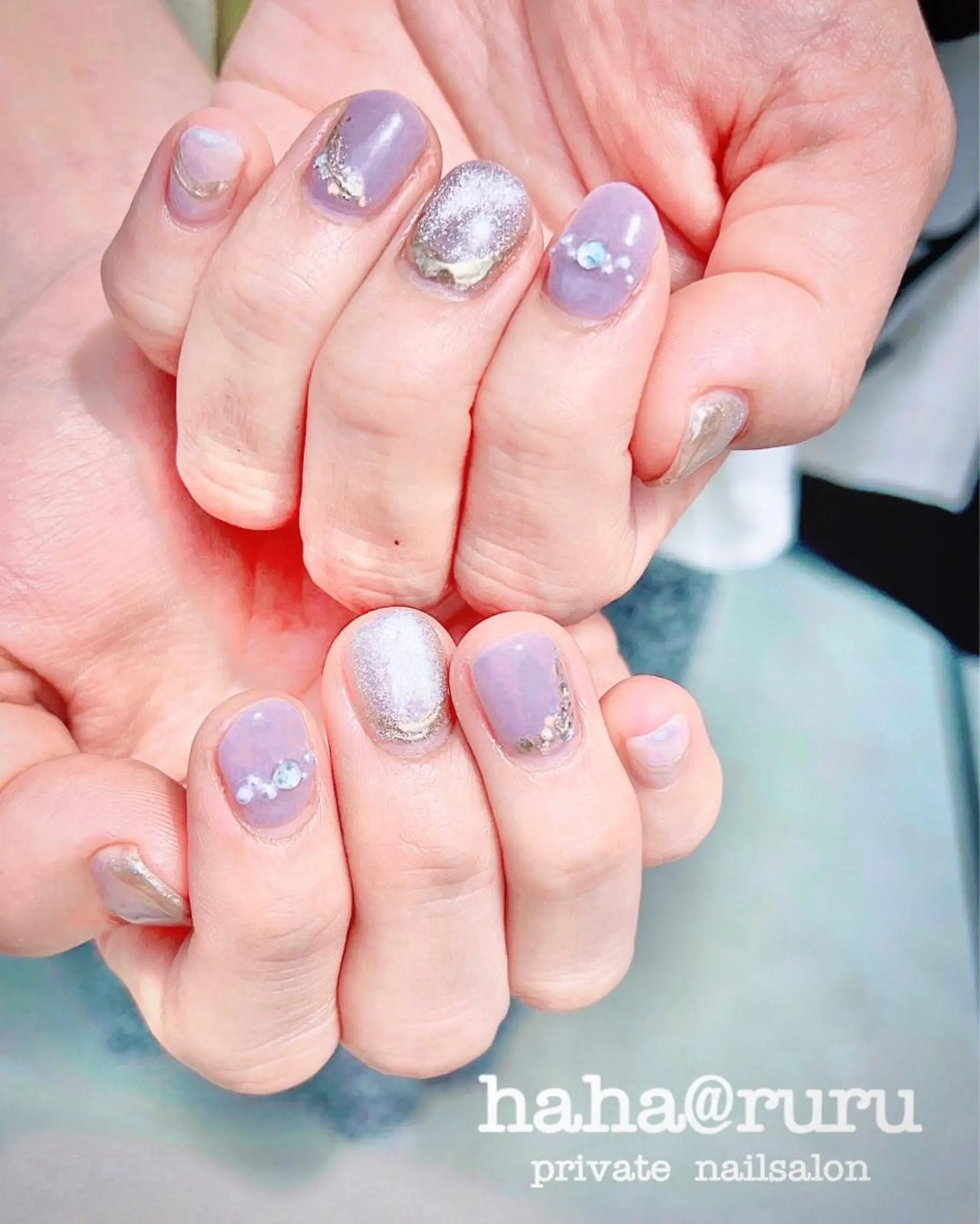 ネイル マグネットネイル haha@ ruruのネイルデザイン
