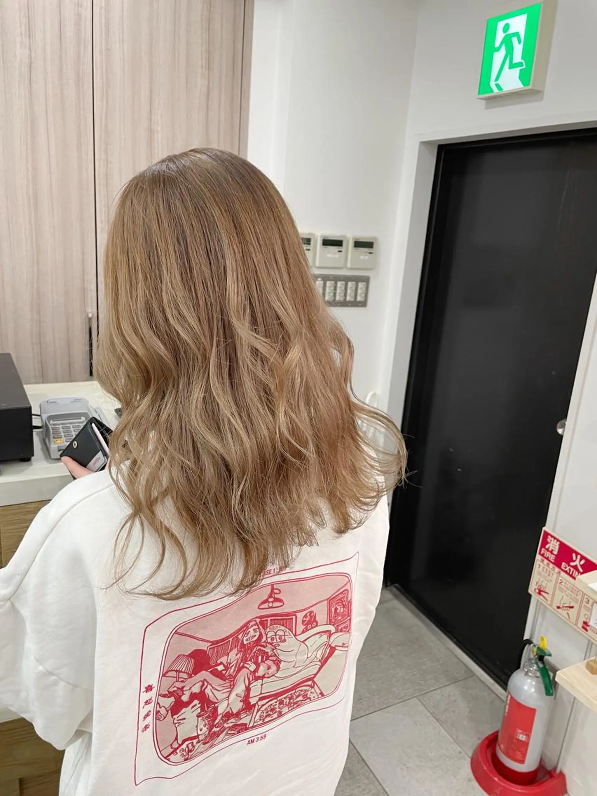 セミロング カラー 飯塚 青空のヘアスタイル