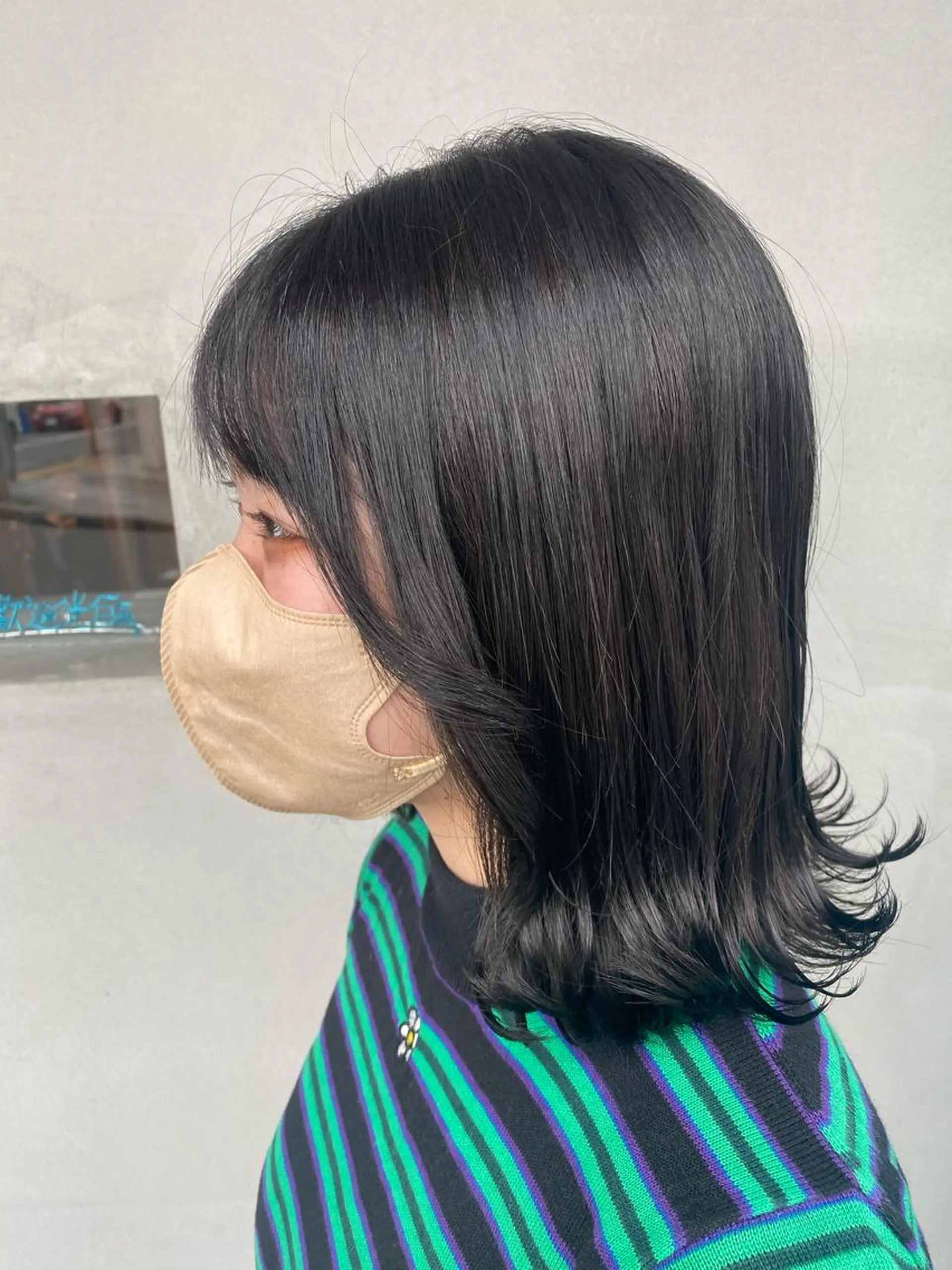 ミディアム カラー 透明感カラー ダークグレー カット ヘアカラー heavenly所属・中西 彩愛のヘアスタイル