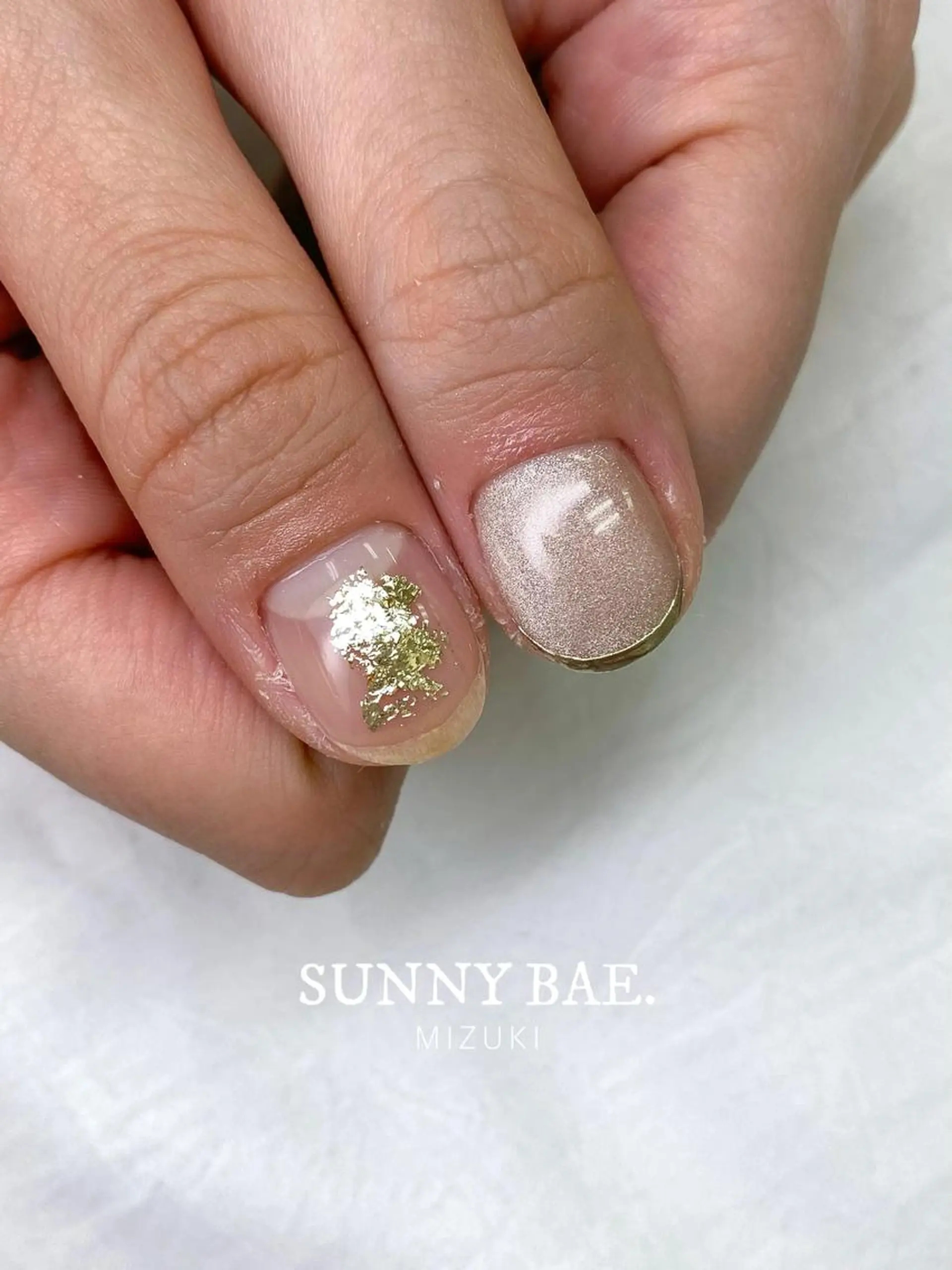 ネイル フレンチネイル マグネットネイル ミラーネイル ニュアンスネイル ブライダルネイル SUNNY BAE. 🌼MIZUKIのネイルデザイン