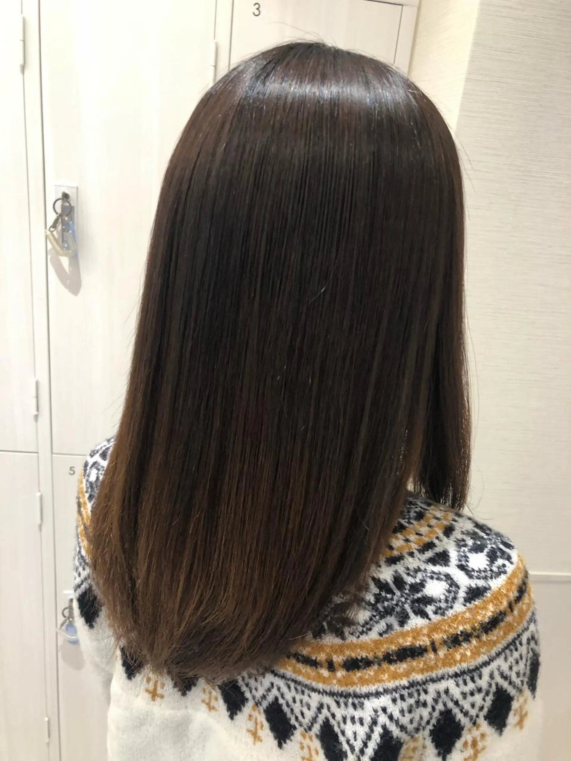 ロング パーマ 縮毛矯正 トリートメント 田中 瑞妃のヘアスタイル