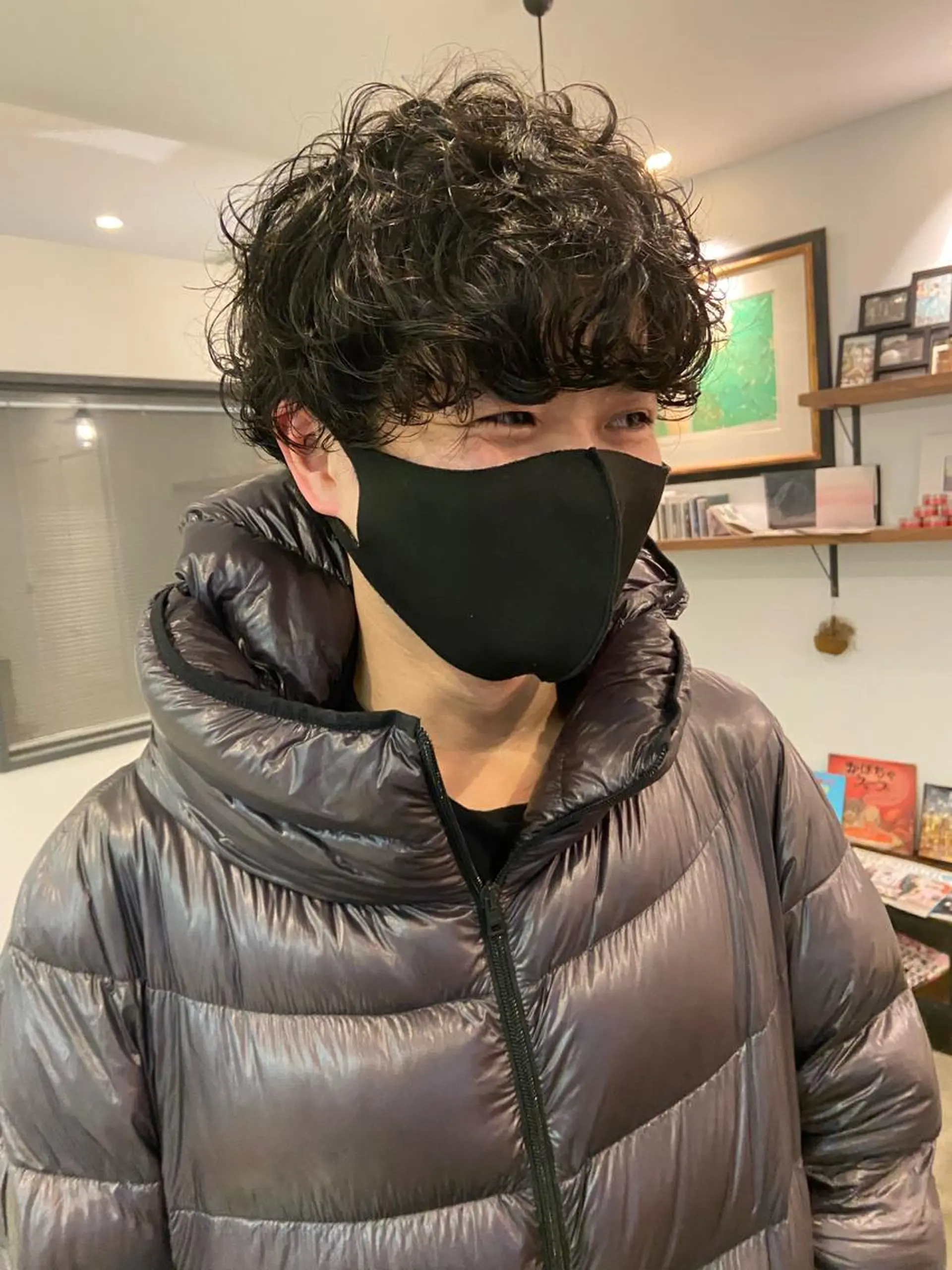 ショート パーマ メンズ メンズパーマ ショートヘア sola方南町所属・原一真/ 外国人ショートヘアのヘアスタイル