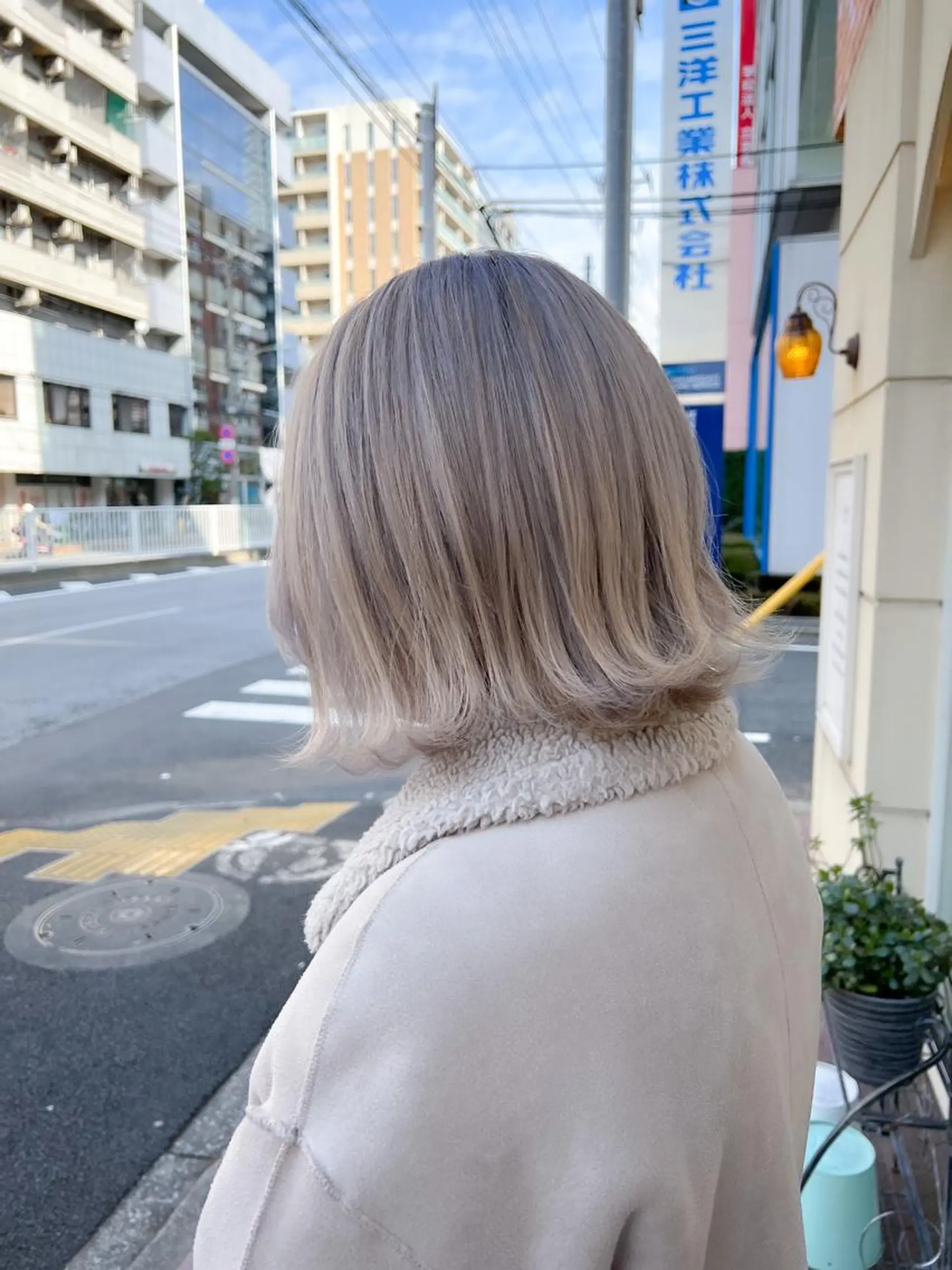 ミディアム カラー ヘアカラー トリートメント 🇰🇷韓国レイヤー 錦糸町【北山謙三】のヘアスタイル