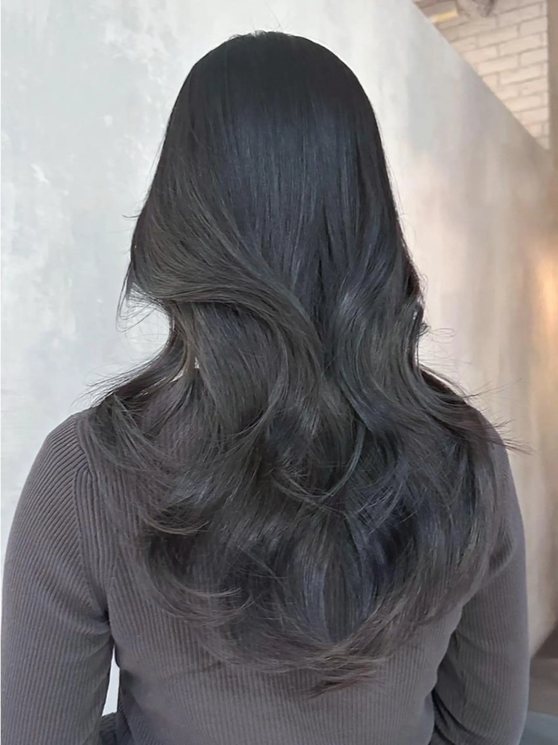セミロング カラー パーマ ヘアアレンジ グレージュ レイヤーカット カット ヘアカラー トリートメント ITbyALBUM 八王子店のヘアスタイル