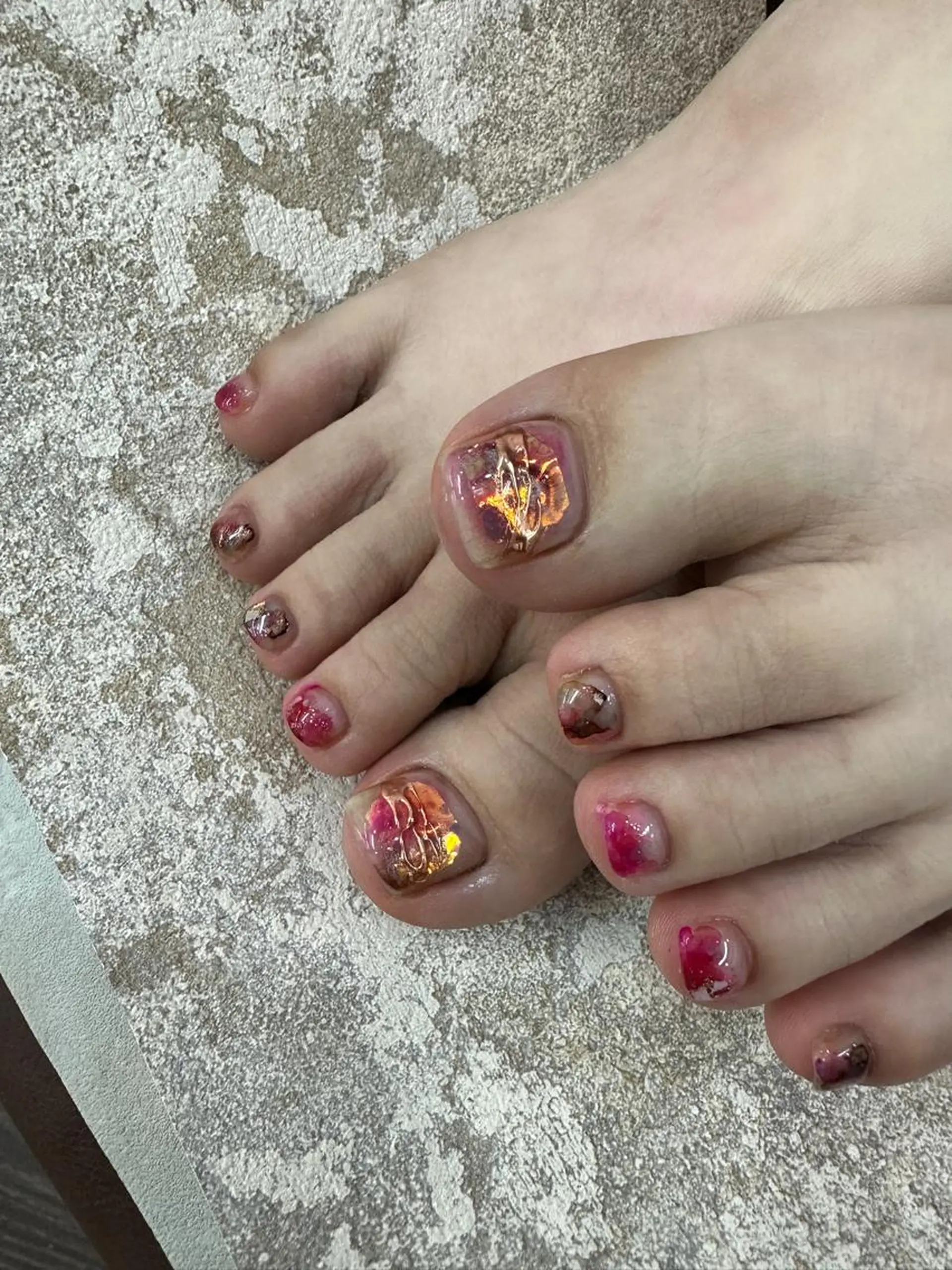 ネイル フットネイル nail salon  ∞ mikanal ∞所属・nailsalon ∞ ﾐｶﾅﾙ ∞のネイルデザイン