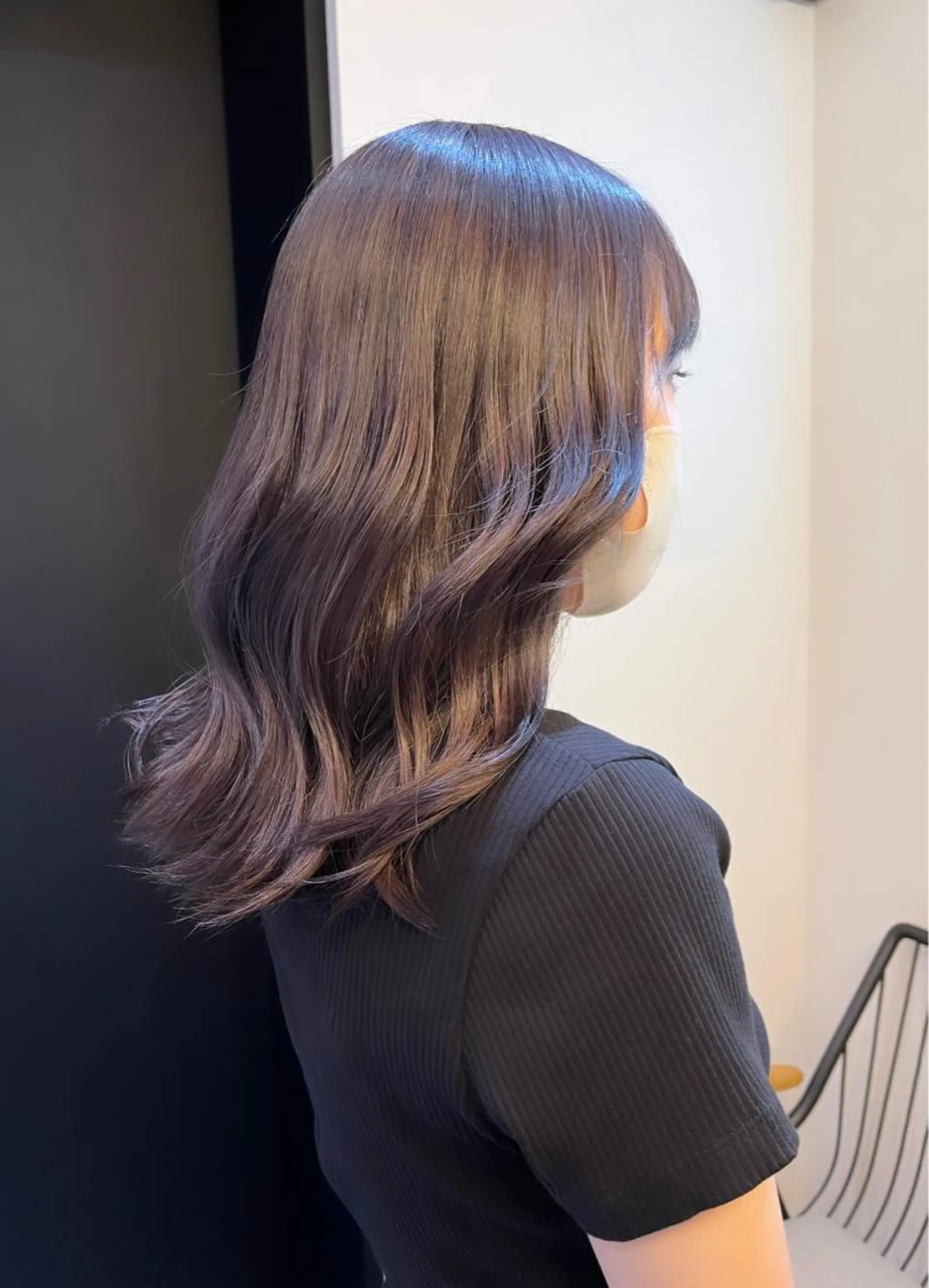 セミロング カラー ヘアアレンジ ブリーチ 透明感カラー ヘアカラー ハイトーンヘアセット 🦋yuri🦋のヘアスタイル
