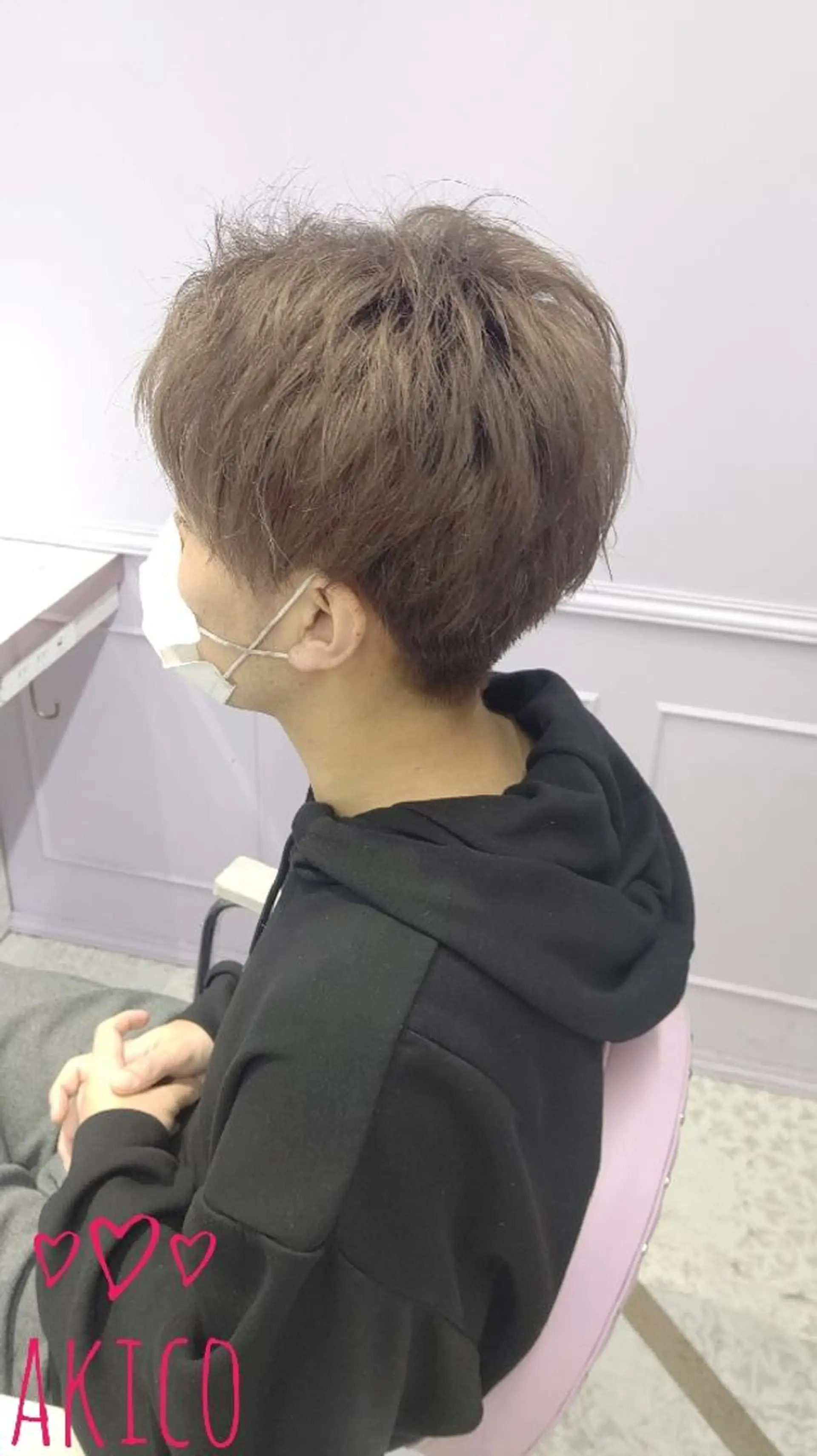 ミディアム カラー ヘアカラー LUXBE GALLERY なんば駅前店所属・ラックスビーギャラリ ー AKICOのヘアスタイル