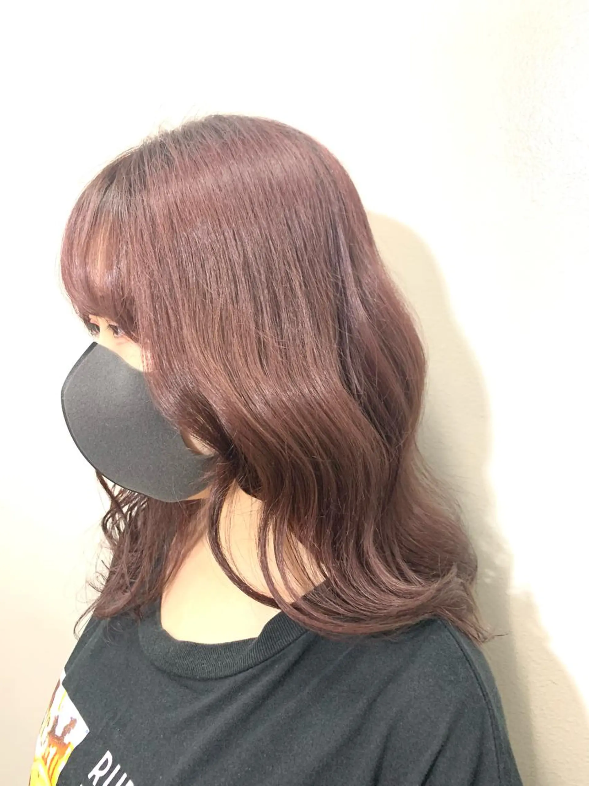 セミロング パープルカラー ヘアカラー トリートメント ヘッドスパ ヘアセット 山口 竣也のヘアスタイル