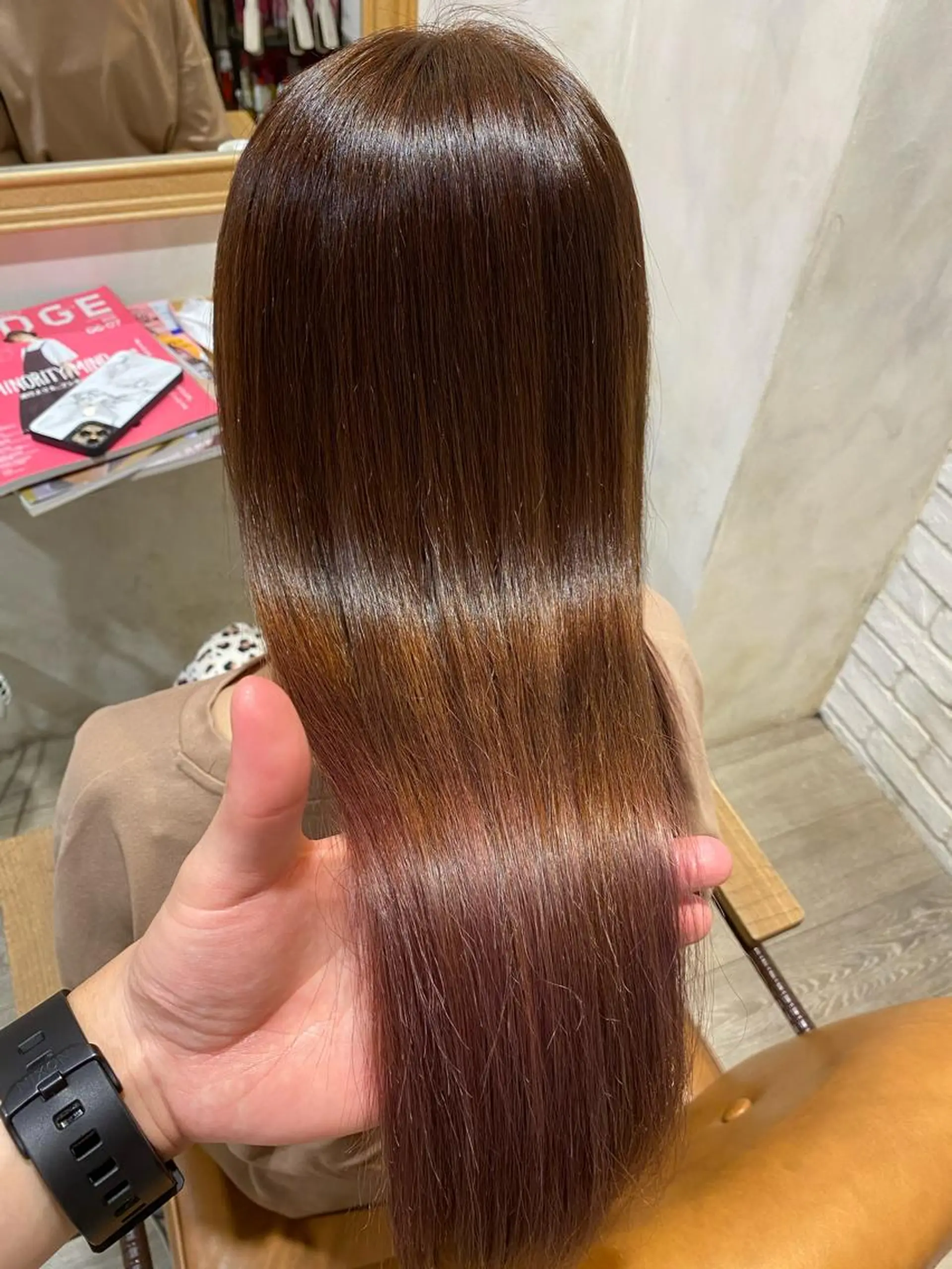カラー パーマ メンズ 縮毛矯正 安部 真輝のヘアスタイル