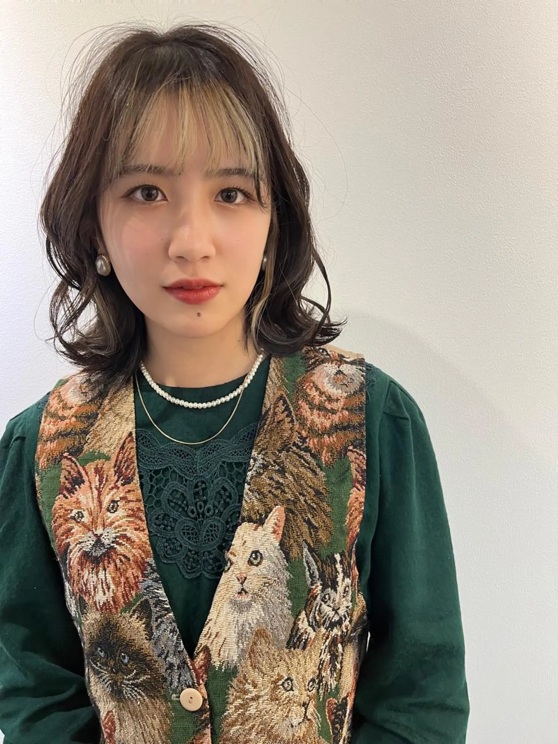 ミディアム カラー パーマ ブリーチ インナーカラー トリートメント ヘアセット Libre×Reco所属・Libre 西野圭一のヘアスタイル