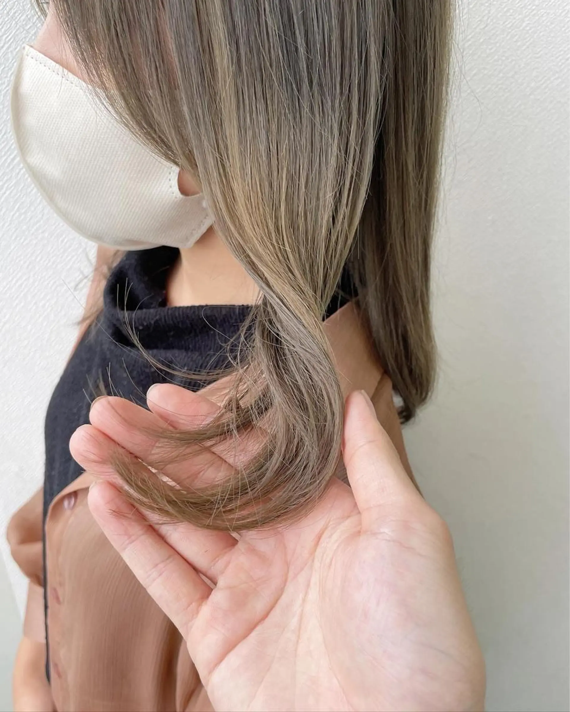 ミディアム カラー ヘアカラー トリートメント コイデ リュウセイのヘアスタイル