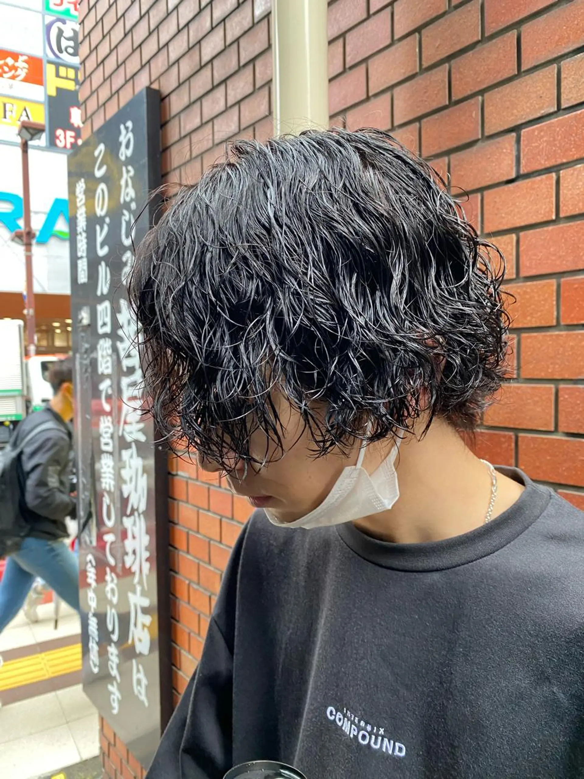 パーマ メンズ メンズパーマ スパイラルパーマ 🌴パーマオタク🌴 長谷川 諒佑🌈のヘアスタイル