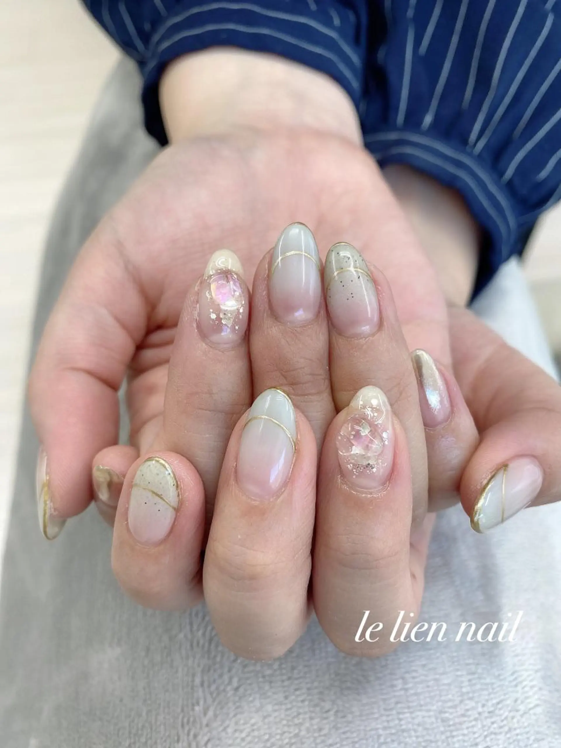 ネイル ニュアンスネイル ハンドネイル le lien nailのネイルデザイン