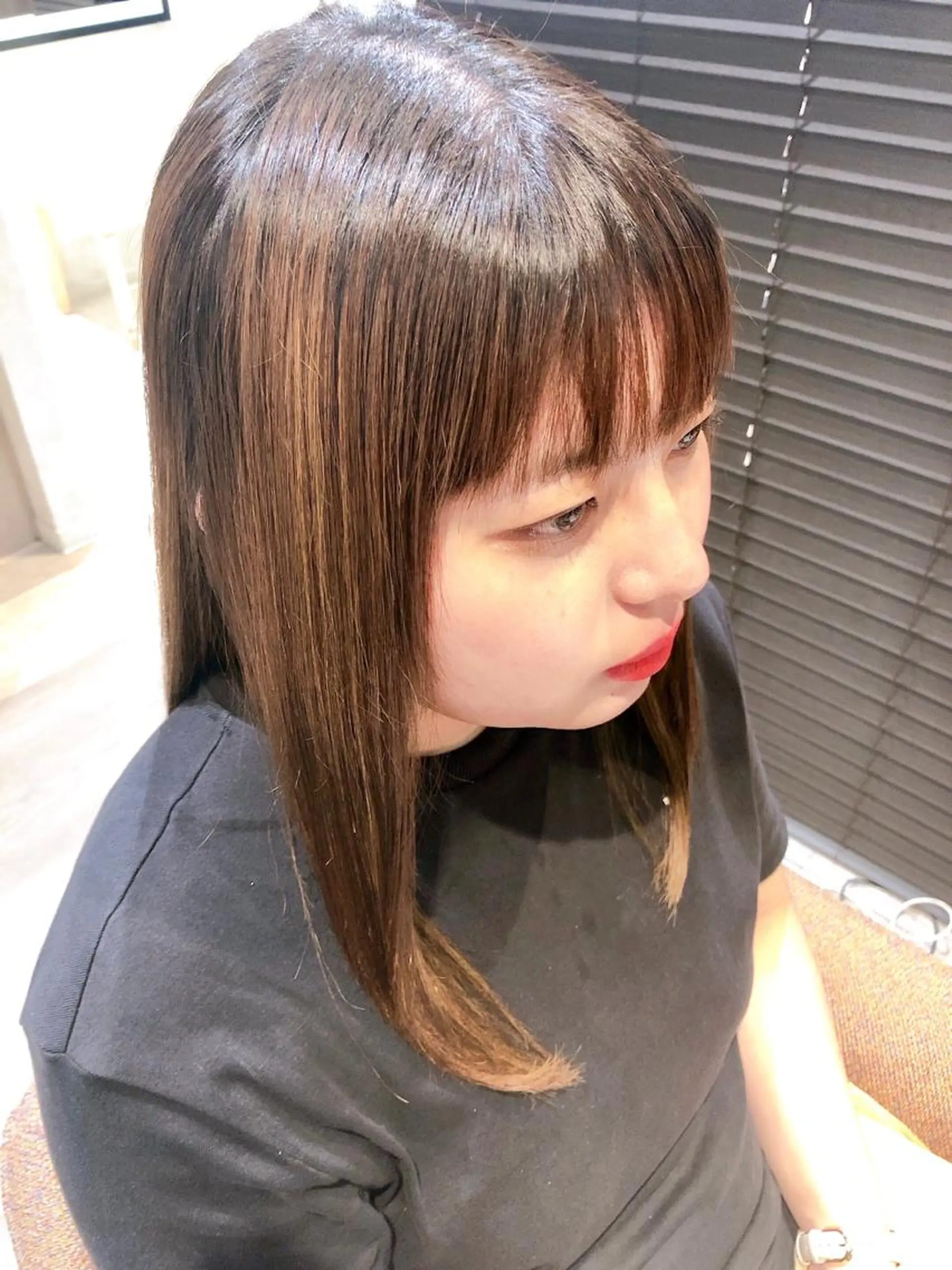 ロング 小顔カット トリートメント 酸熱トリートメント CYNTHIADUE 店長| IRISUのヘアスタイル