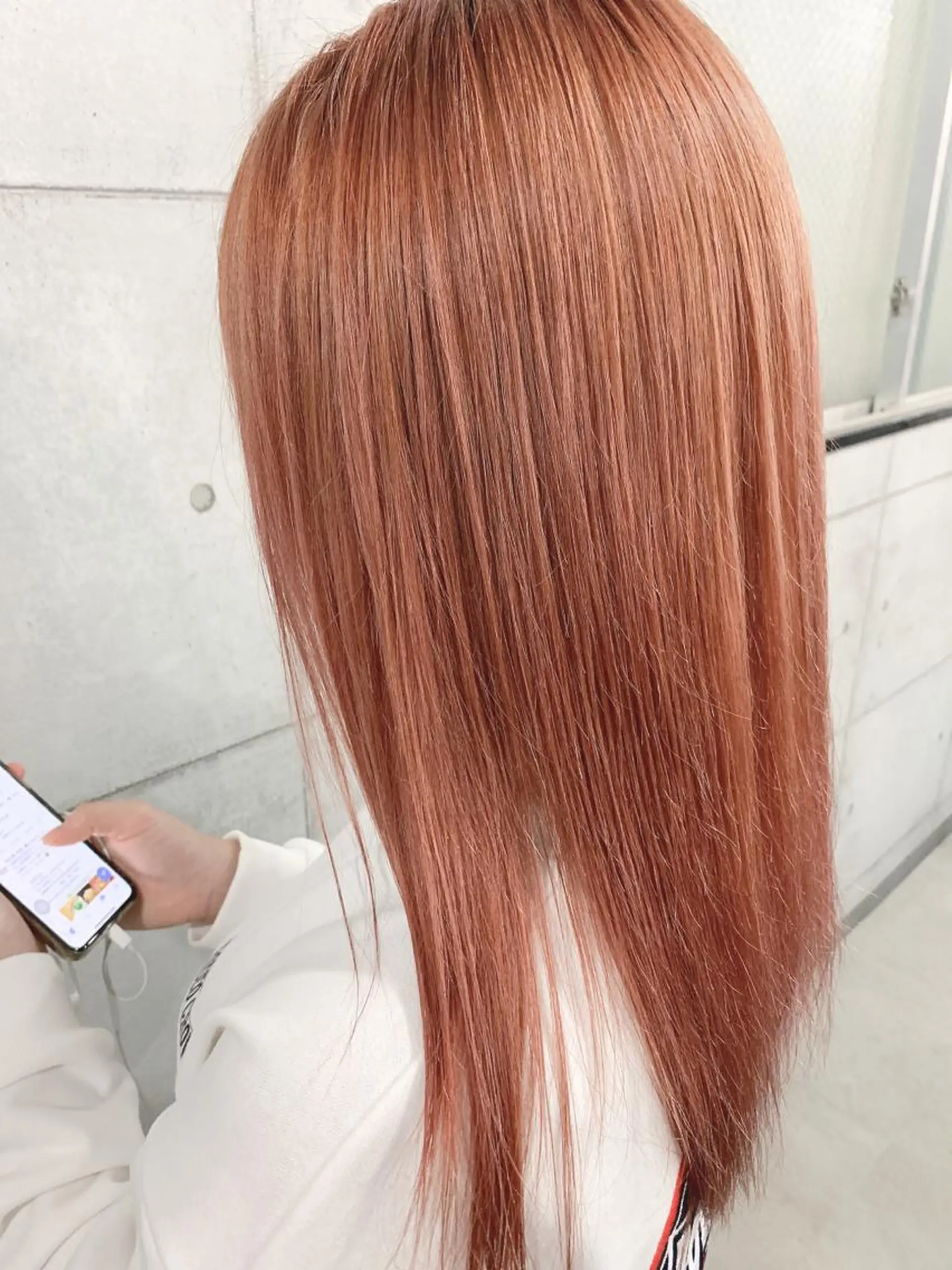 ミディアム カラー ベージュカラー ピンクカラー ピンクベージュ 髪質改善色素改善特化 keiのヘアスタイル