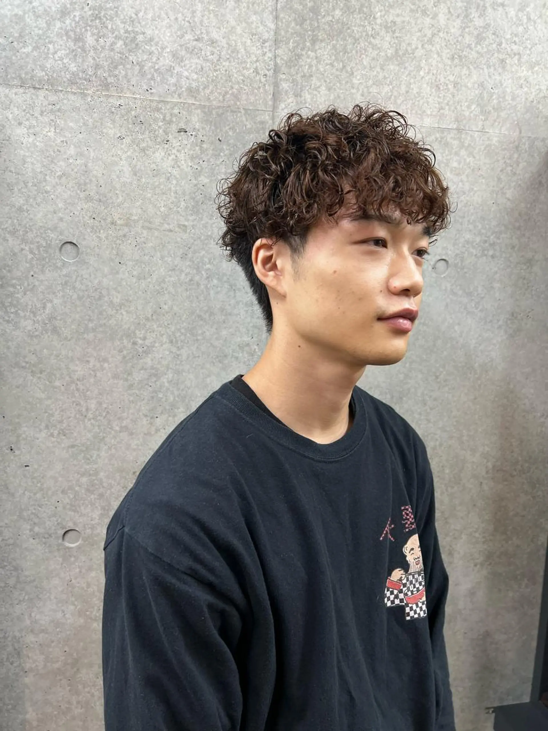 ショート パーマ ナガミ ショウのヘアスタイル