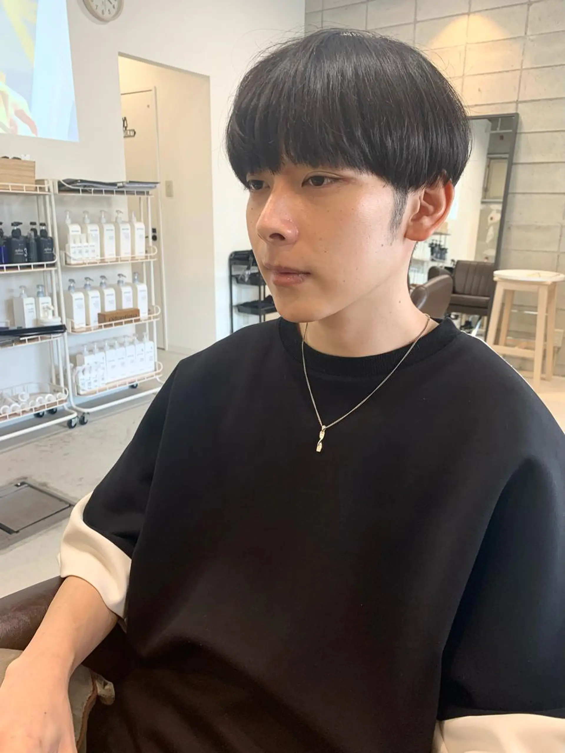 ショート カット パーマ トリートメント 新海 芳樹のヘアスタイル