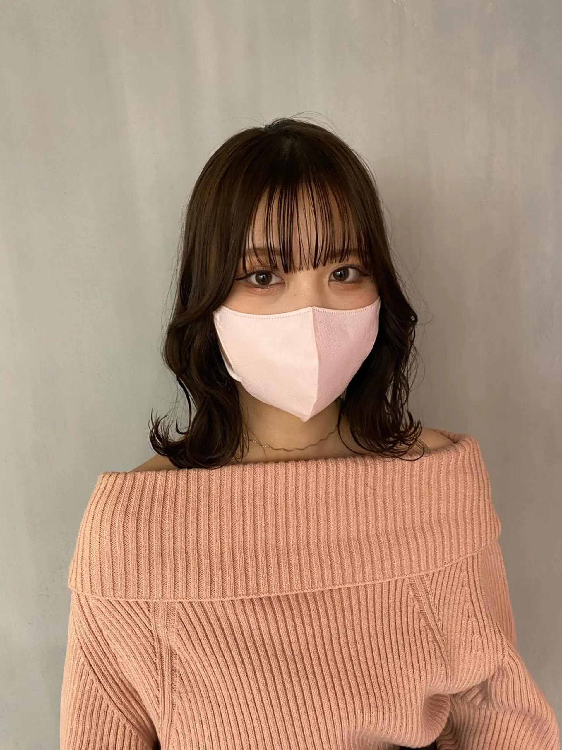 ミディアム カラー ヨシンモリ カット トリートメント オーストヘアージジ所属・TAI透明カラー 柔らかい縮毛矯正のヘアスタイル