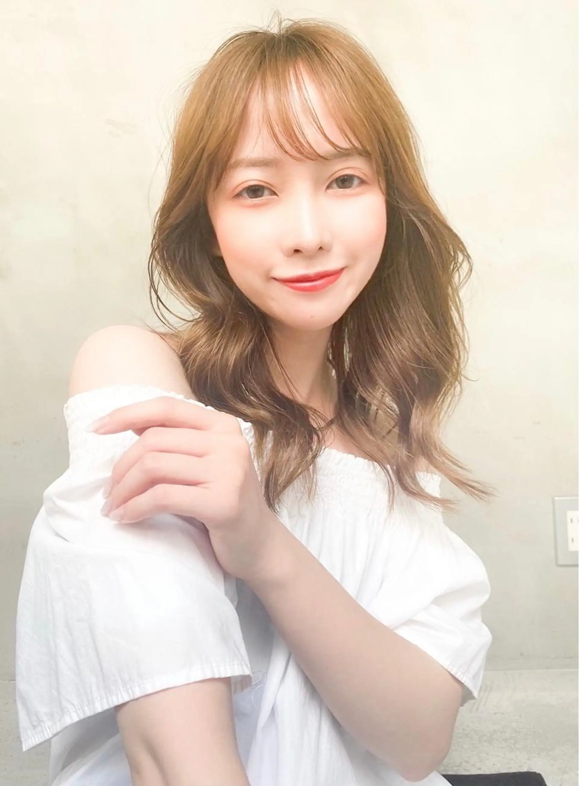 セミロング カラー パーマ ヘアアレンジ メンズ キッズ ネイル マツエク・マツパ ベージュカラー ミルクティーベージュ ヘアカラー トリートメント 韓国ヘア🫧 KAZUTOのヘアスタイル