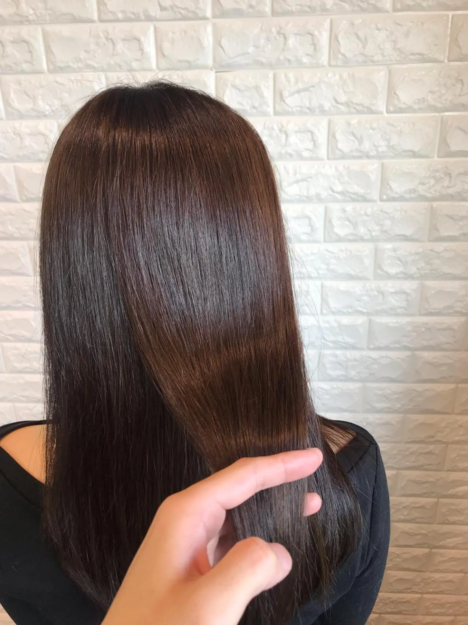 ロング カラー 髪質改善 ヘアカラー トリートメント 縮毛矯正/ 髪質改善 /ショート　圍　崇行のヘアスタイル