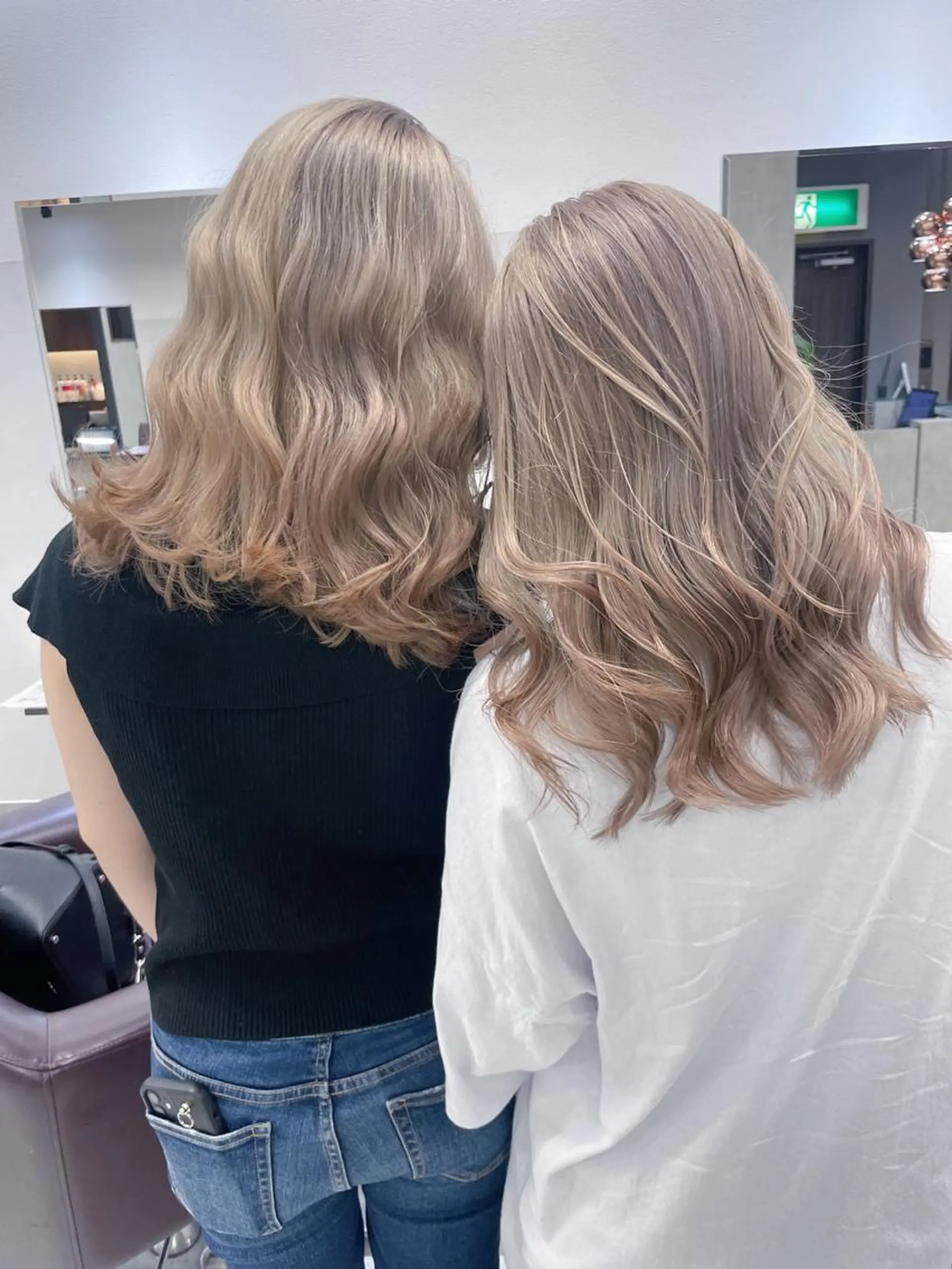 セミロング カラー AiM エイム　韓国レイヤーのヘアスタイル