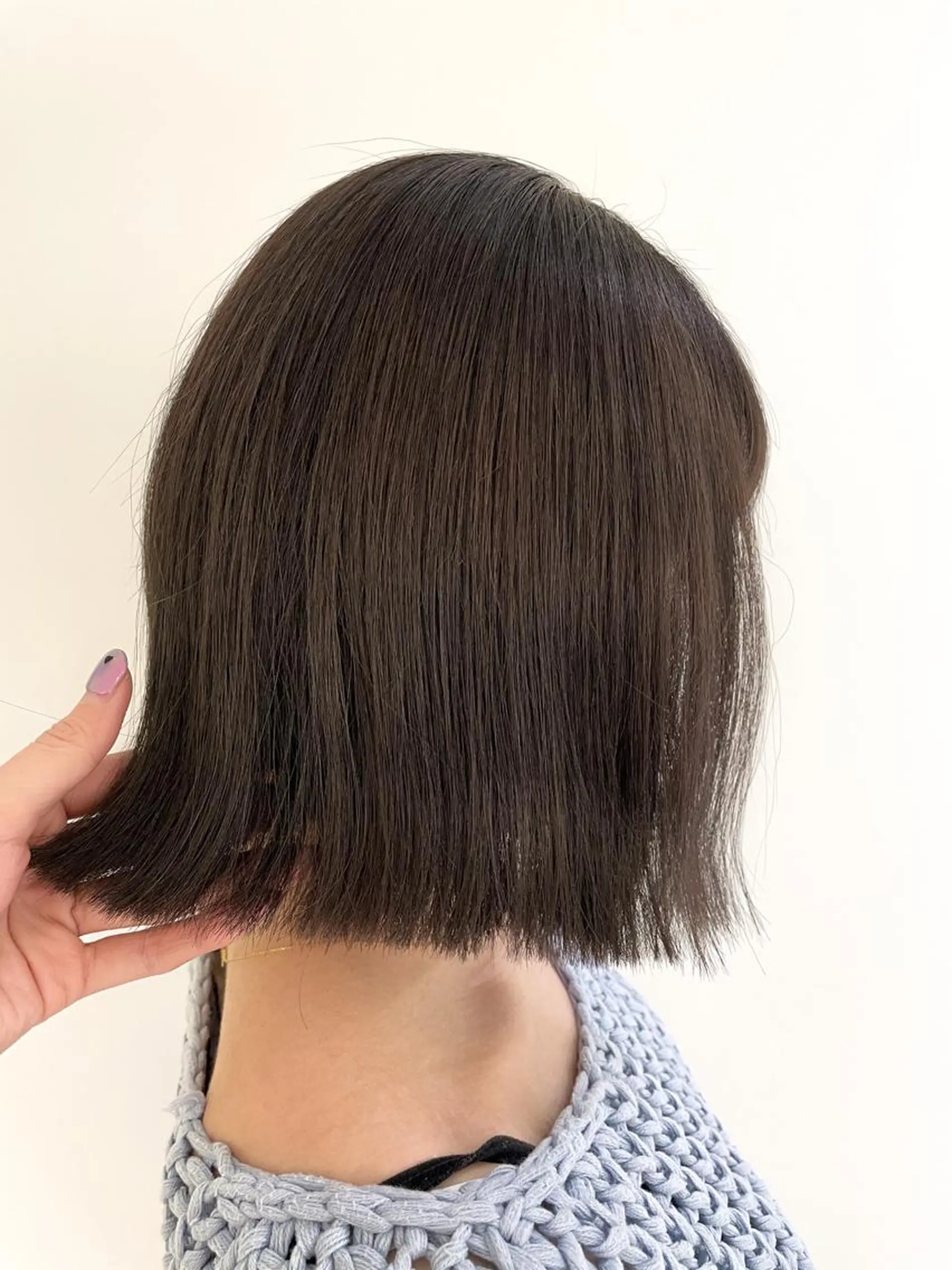 ショート カラー アッシュ ダークアッシュ miyu 美髪縮毛矯正𓂃꙳⋆のヘアスタイル