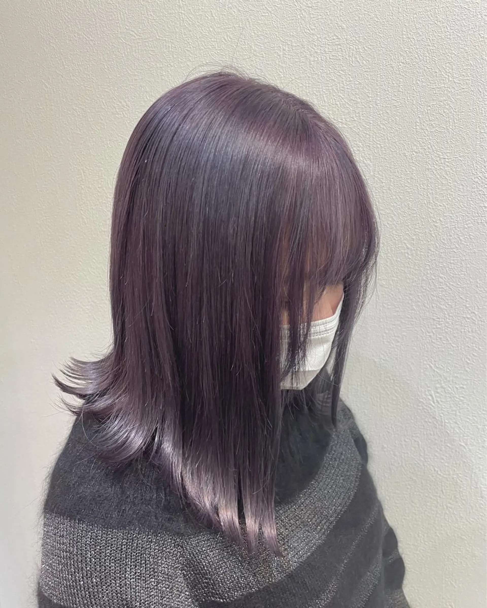 ミディアム カラー ラベンダーカラー カラーモデル募集 吉原佳穂💗のヘアスタイル
