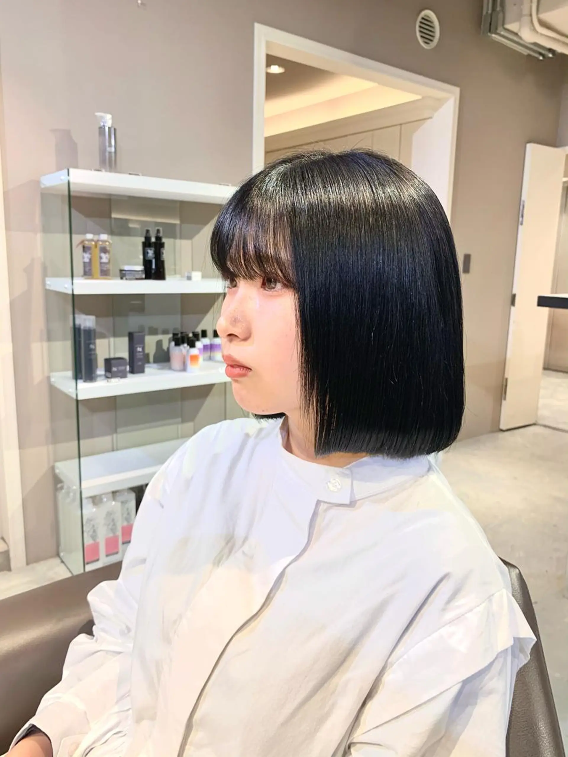 ミディアム カラー ヘアアレンジ ボブ 全国No.1歴あり HINATA🥇のヘアスタイル