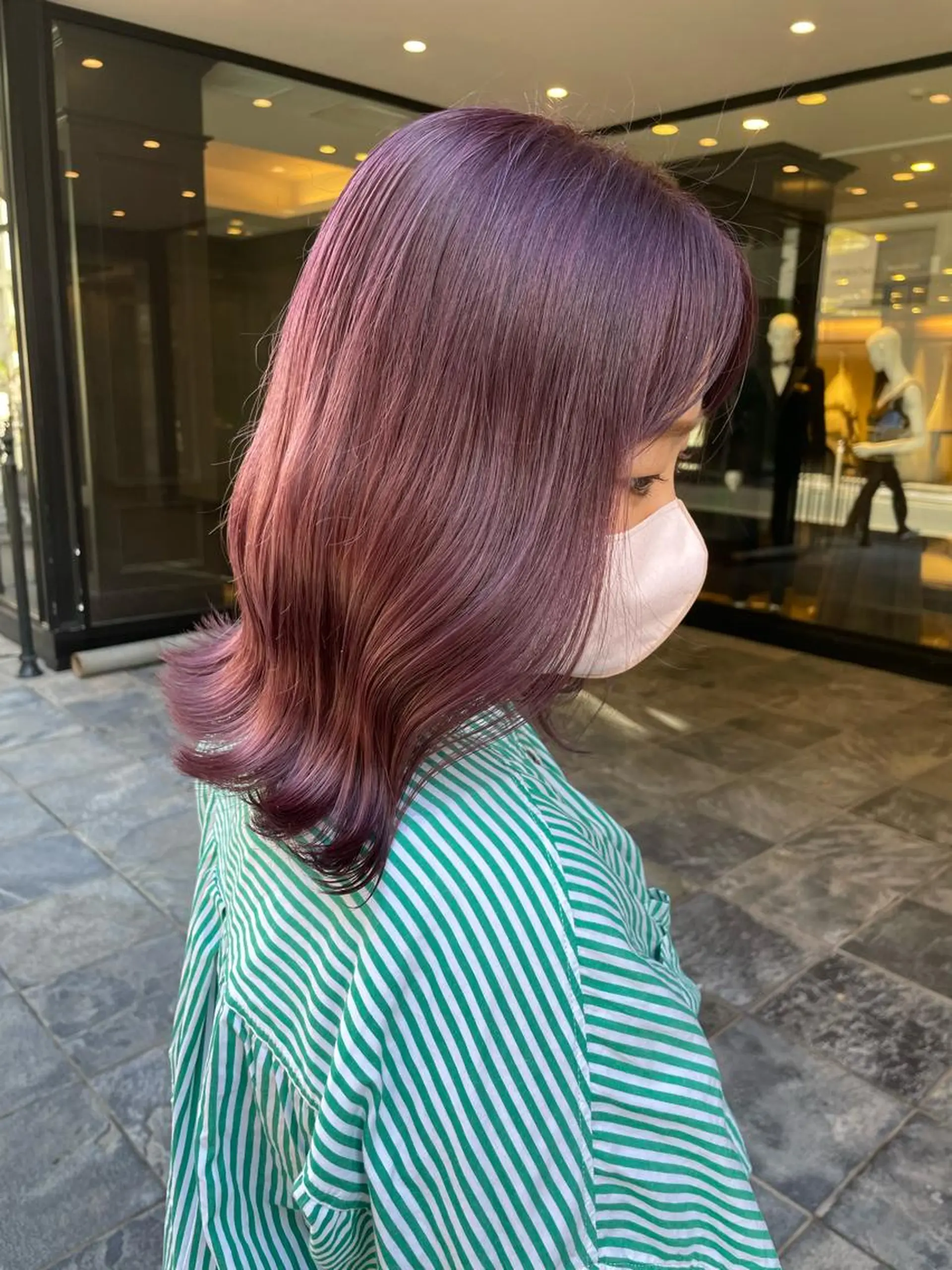 ミディアム ヘアカラー 🌸インナーカラー 🌸藤井春華のヘアスタイル