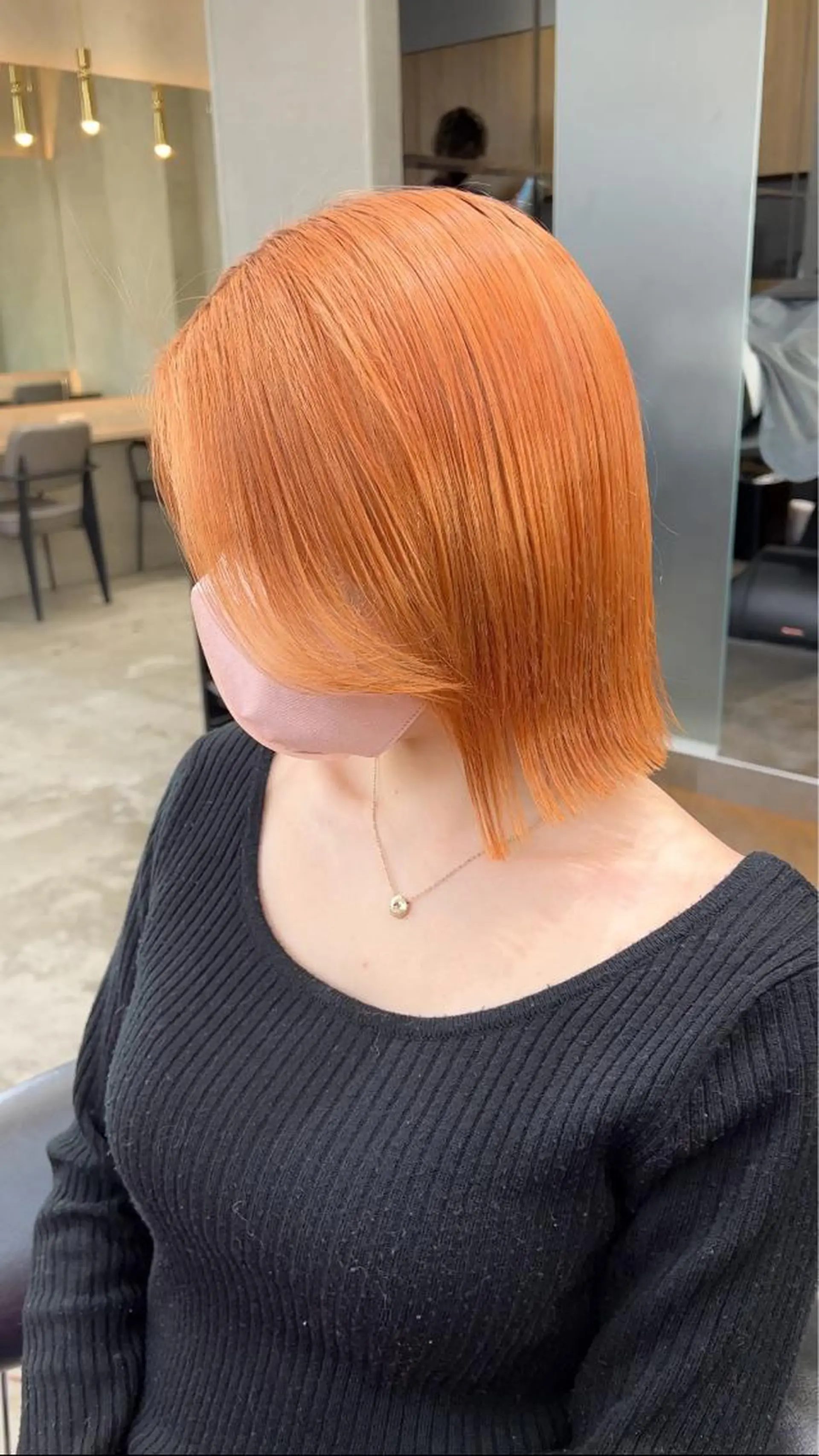 ミディアム レイヤーカットモデル ショートカット/颯大のヘアスタイル