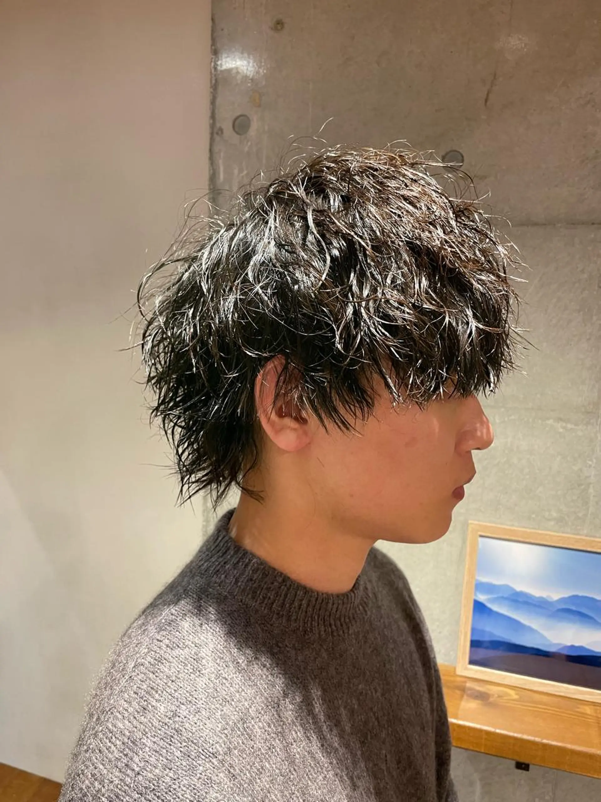 ショート パーマ メンズ カット パーマ トリートメント 🔥メンズ特化パーマ 🦖増田弘明🦖のヘアスタイル