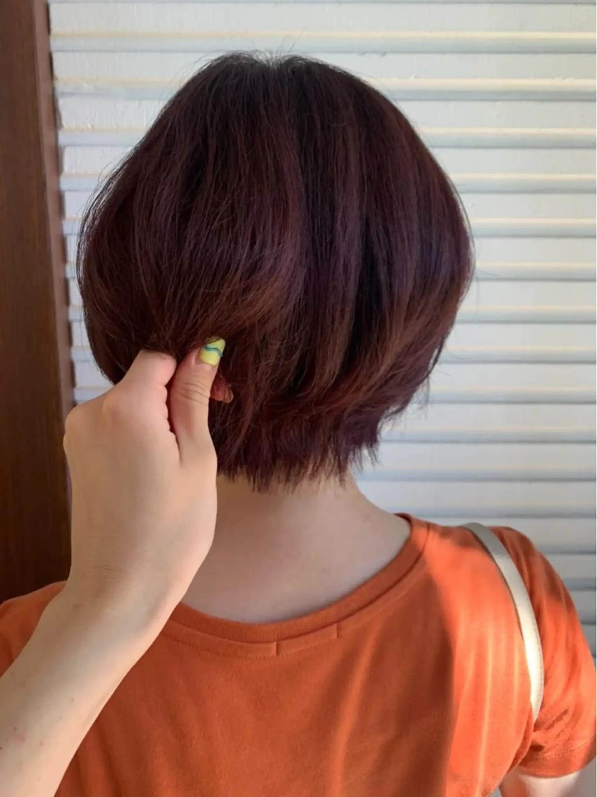 ショート ピンクラベンダー ワタナベ アオイのヘアスタイル