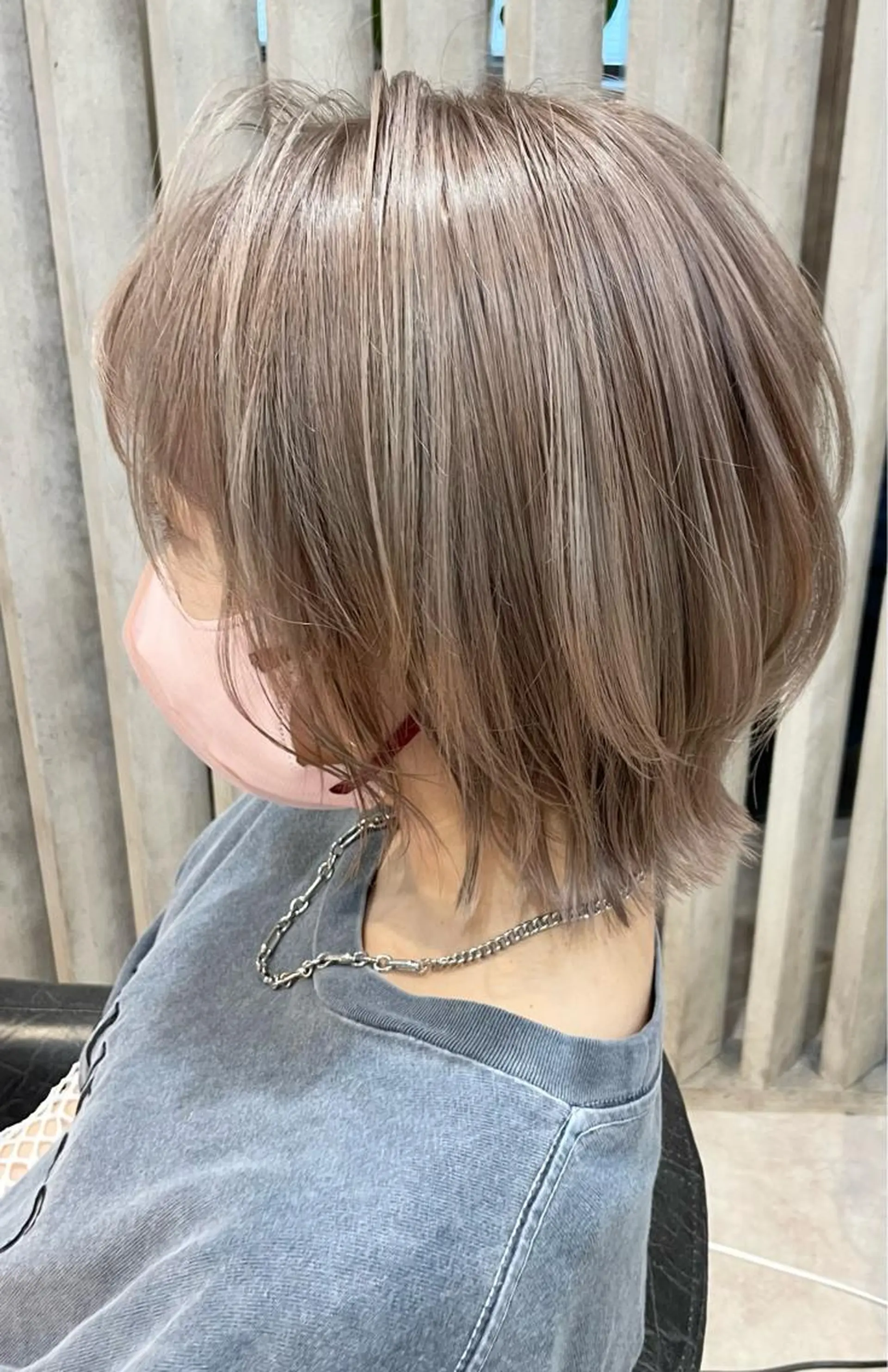 ショート カラー 切りっぱなしボブ ベージュカラー ブラウンカラー 透明感カラー ハイトーンカラー カット ヘアカラー トリートメント 骨格整形カット/ ショート✂️堀夢哉のヘアスタイル