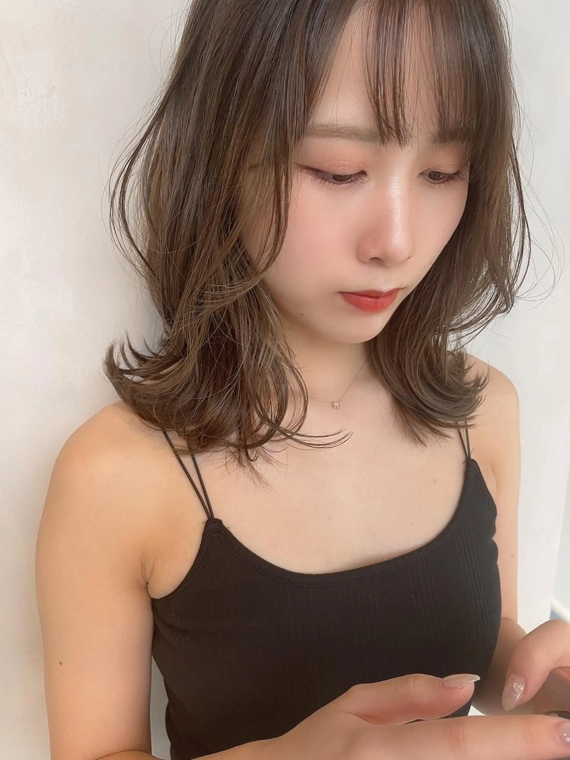 ミディアム カラー カット ヘアカラー トリートメント SALOWIN原宿iori B１階所属・🫧美髪育成美容師 WASHIZU🫧のヘアスタイル